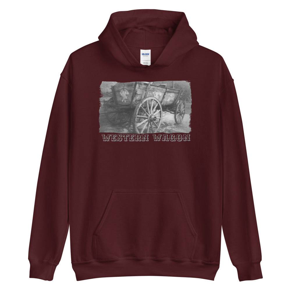 Unisex Hoodie/Western Wagon/Personalized - Enet Images