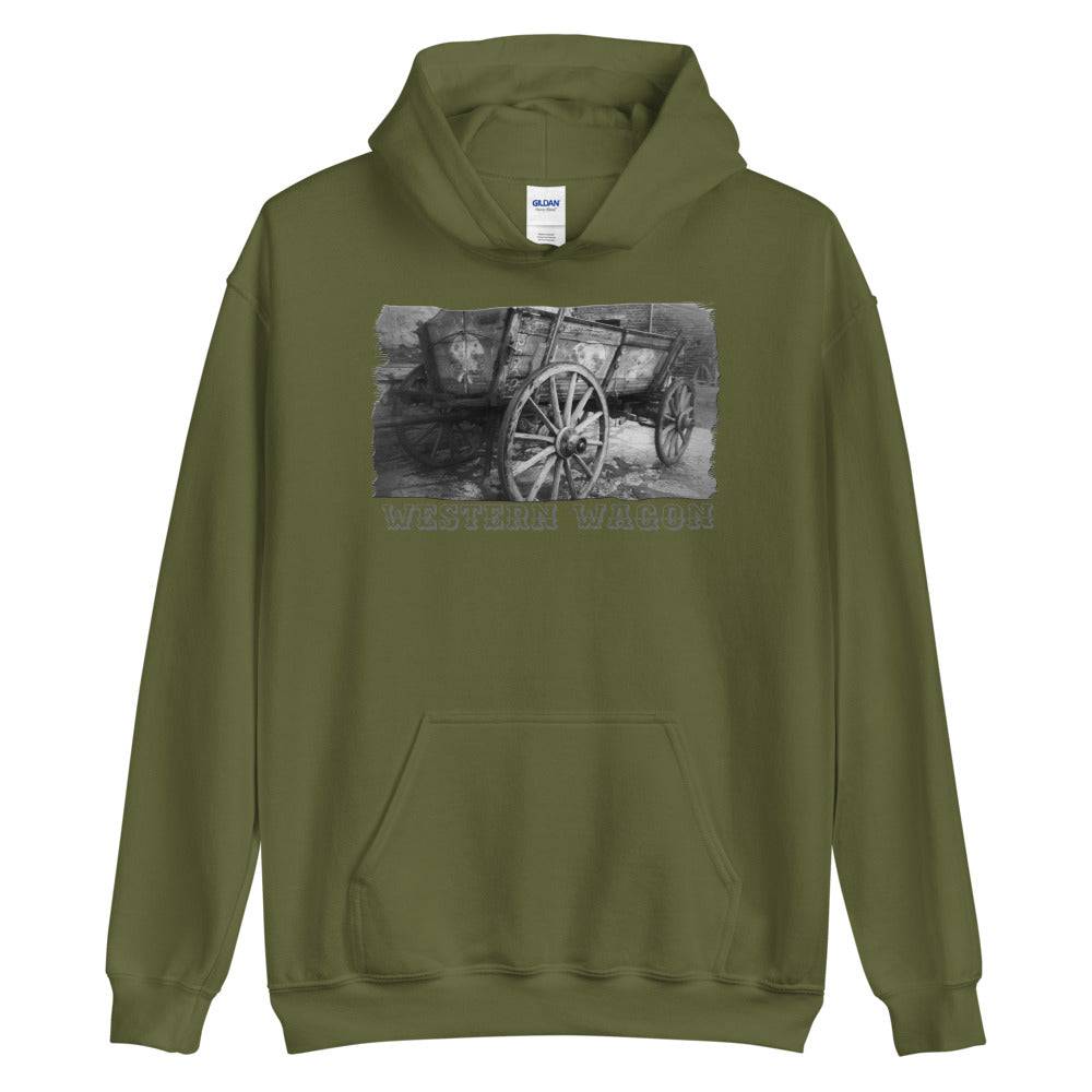 Unisex Hoodie/Western Wagon/Personalized - Enet Images