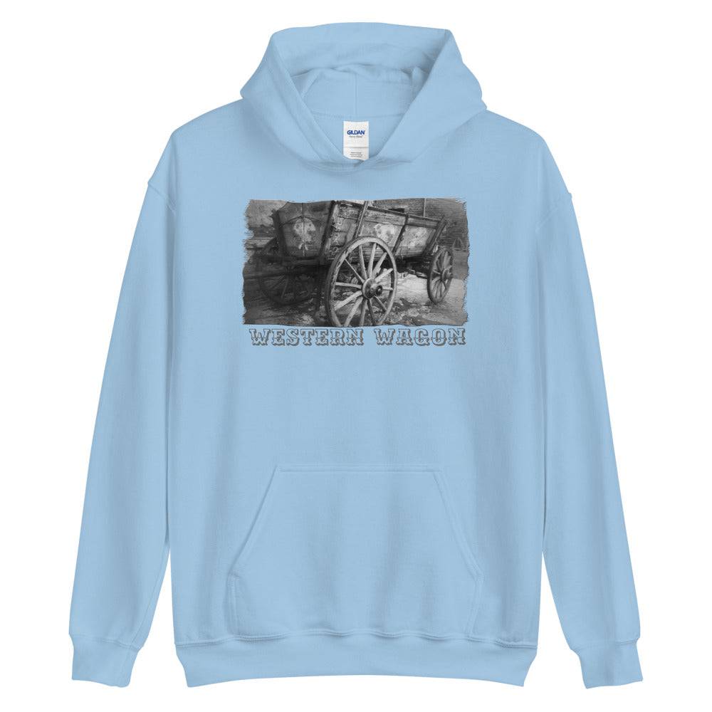 Unisex Hoodie/Western Wagon/Personalized - Enet Images