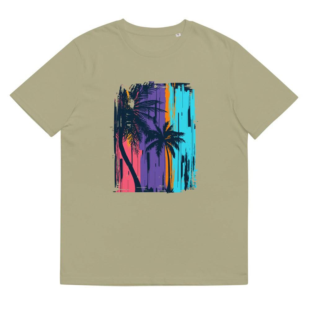 Unisex organic cotton t-shirt/Beach-Sunset - Enet Images