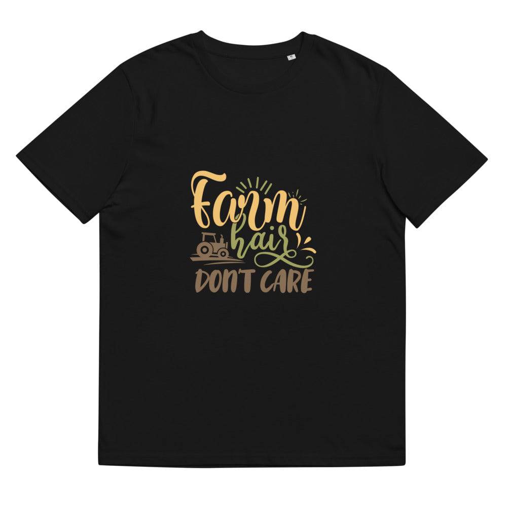 Unisex organic cotton t-shirt/Farm-Hair-Dont-Care - Enet Images