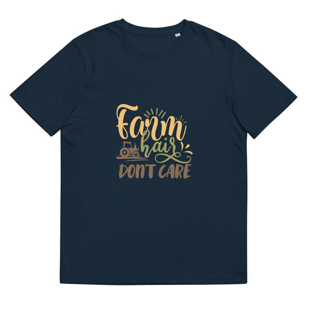 Unisex organic cotton t-shirt/Farm-Hair-Dont-Care - Enet Images