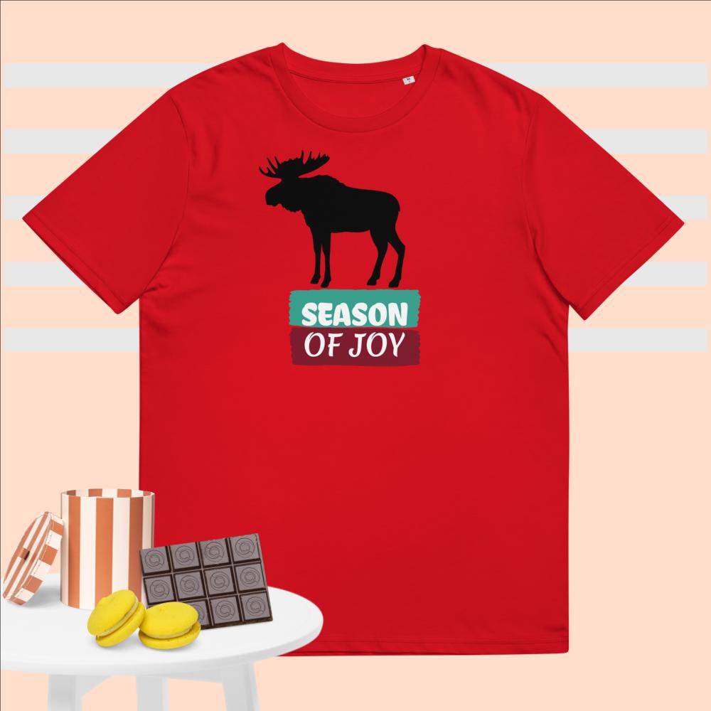 Unisex organic cotton t-shirt/Winter holidays - Enet Images