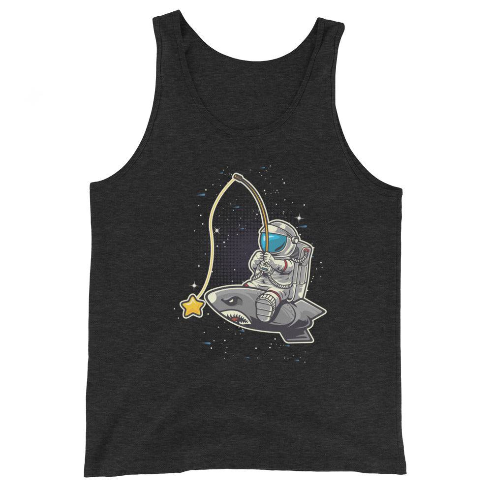 Men’s Staple Tank Top/Astronaut-Shark - Enet Images
