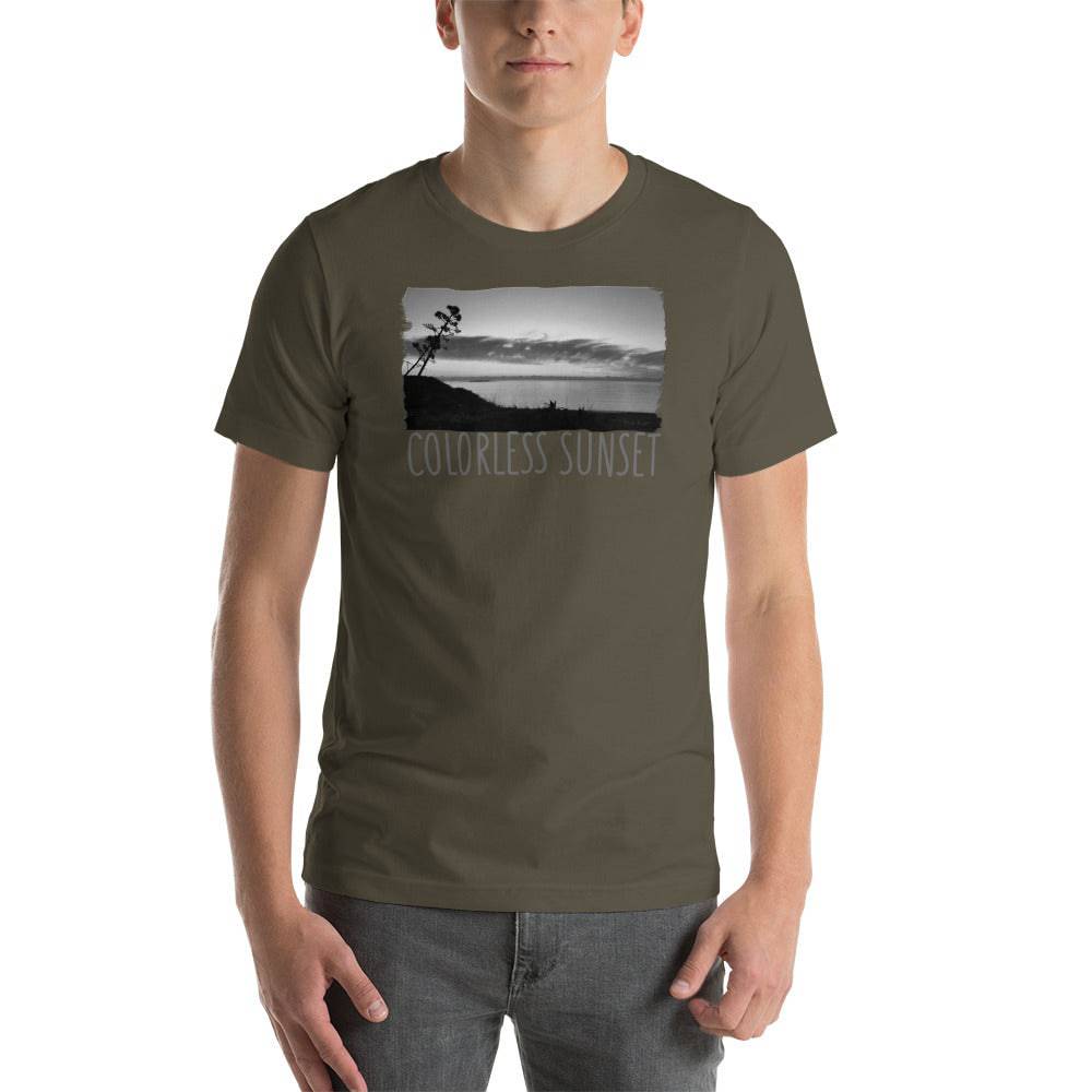 Short-Sleeve Unisex T-Shirt/Colorless Sunset/Personalized - Enet Images