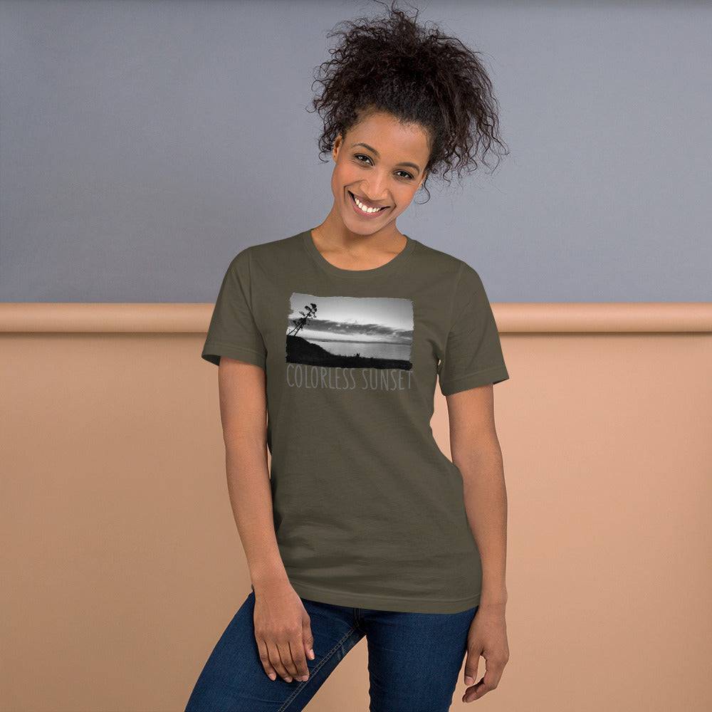 Short-Sleeve Unisex T-Shirt/Colorless Sunset/Personalized - Enet Images