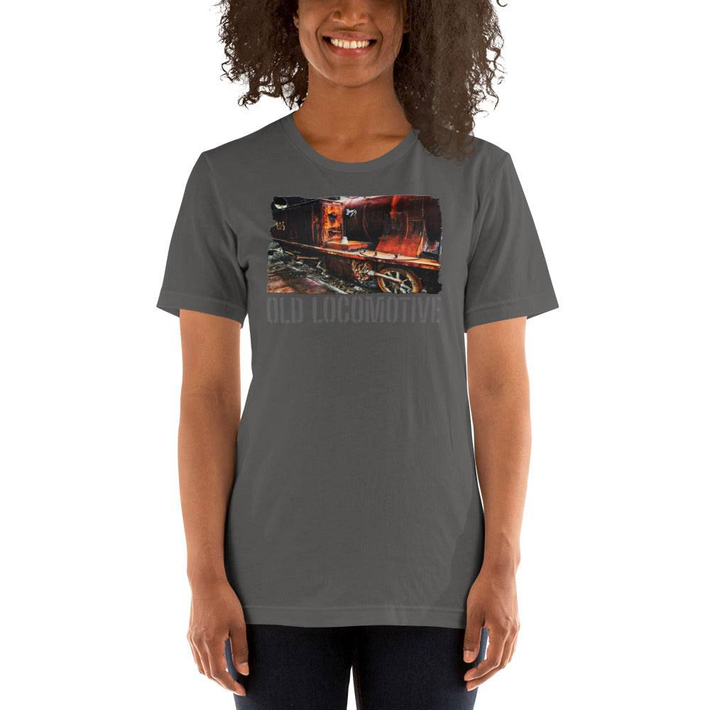 Short-Sleeve Unisex T-Shirt/Old Locomotive/Personalized - Enet Images