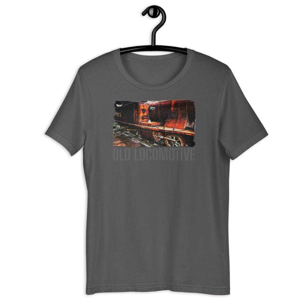 Short-Sleeve Unisex T-Shirt/Old Locomotive/Personalized - Enet Images