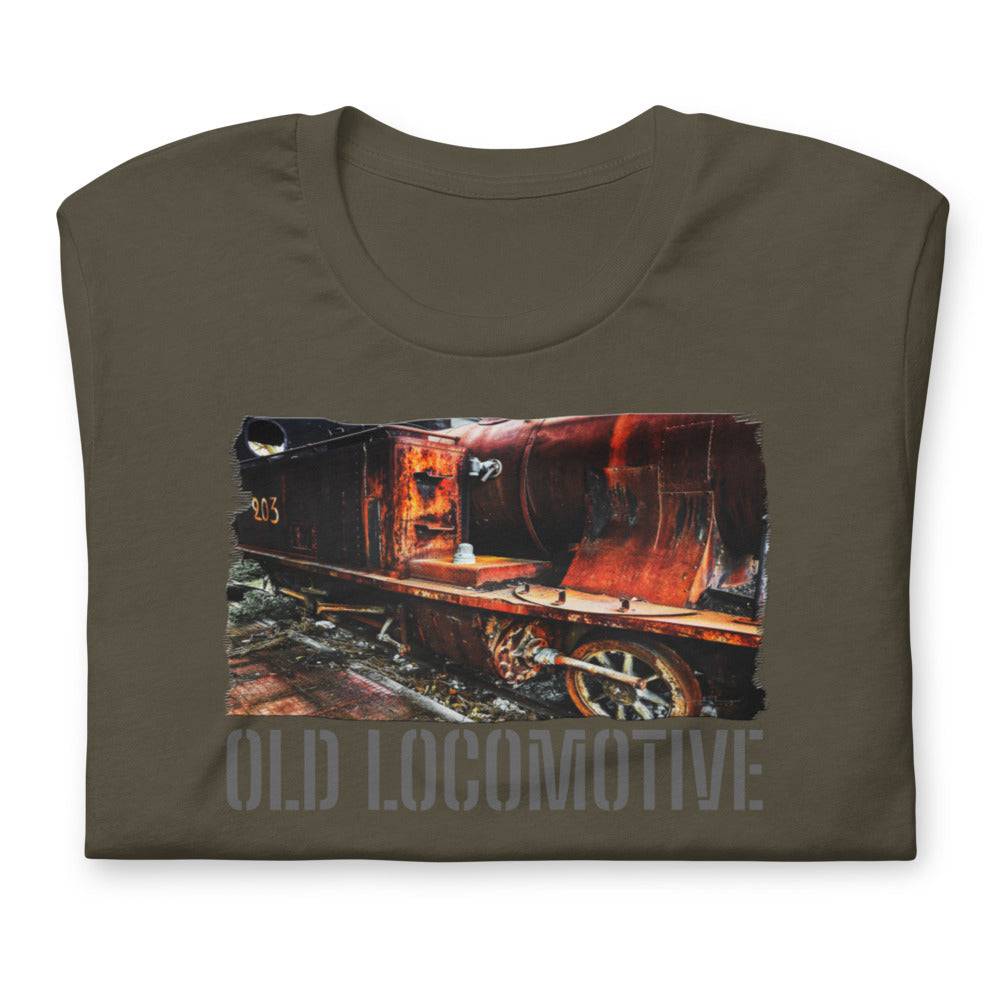 Short-Sleeve Unisex T-Shirt/Old Locomotive/Personalized - Enet Images