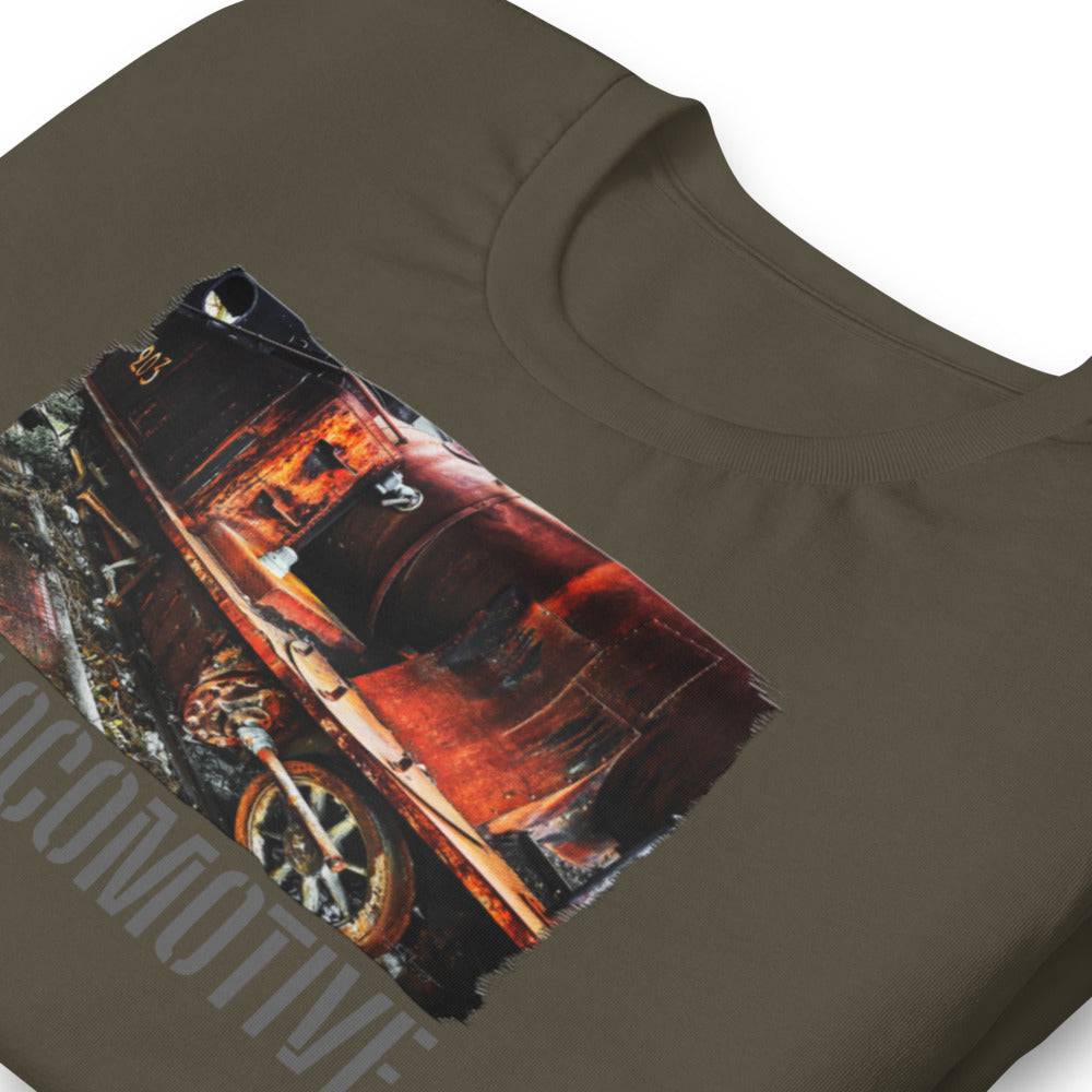Short-Sleeve Unisex T-Shirt/Old Locomotive/Personalized - Enet Images