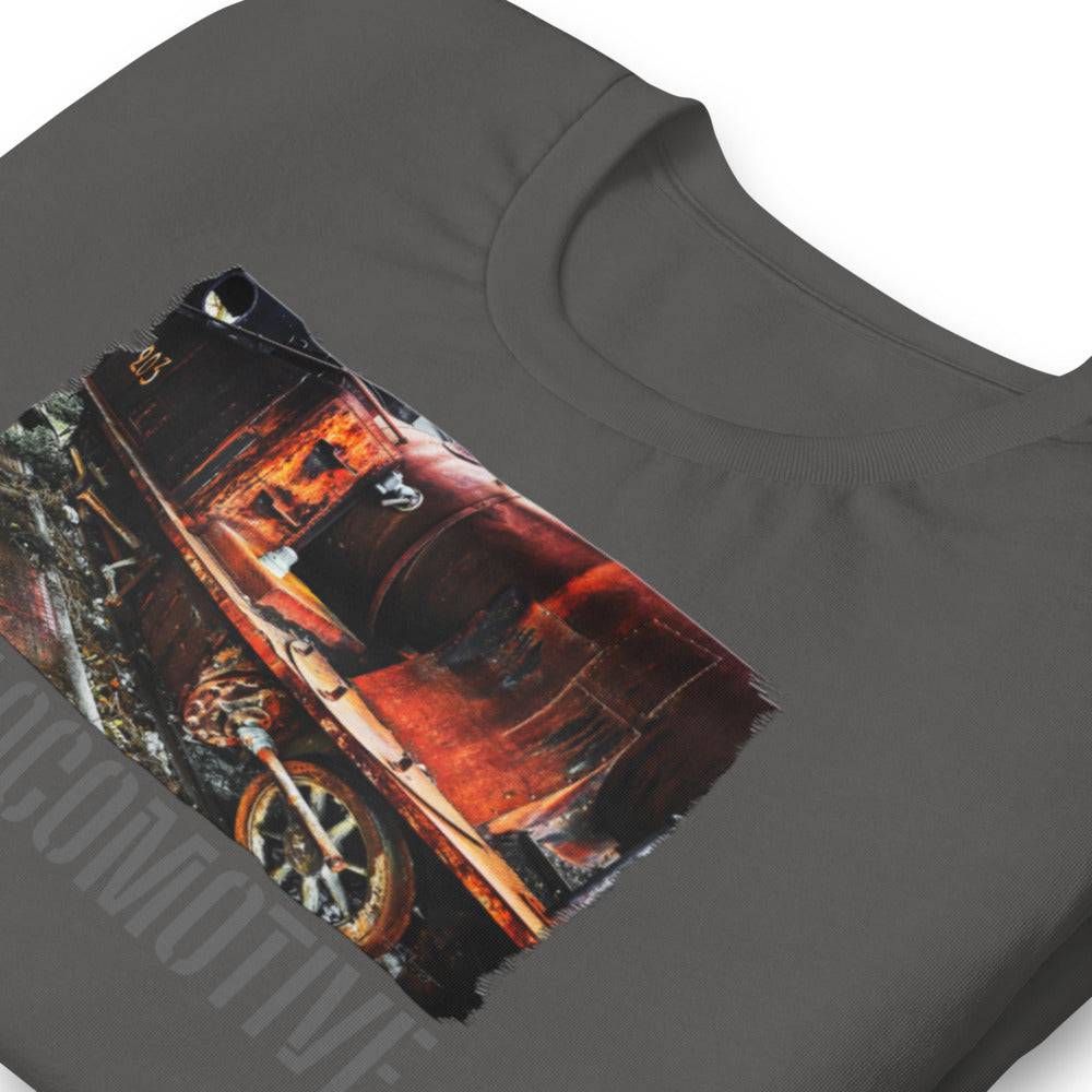 Short-Sleeve Unisex T-Shirt/Old Locomotive/Personalized - Enet Images