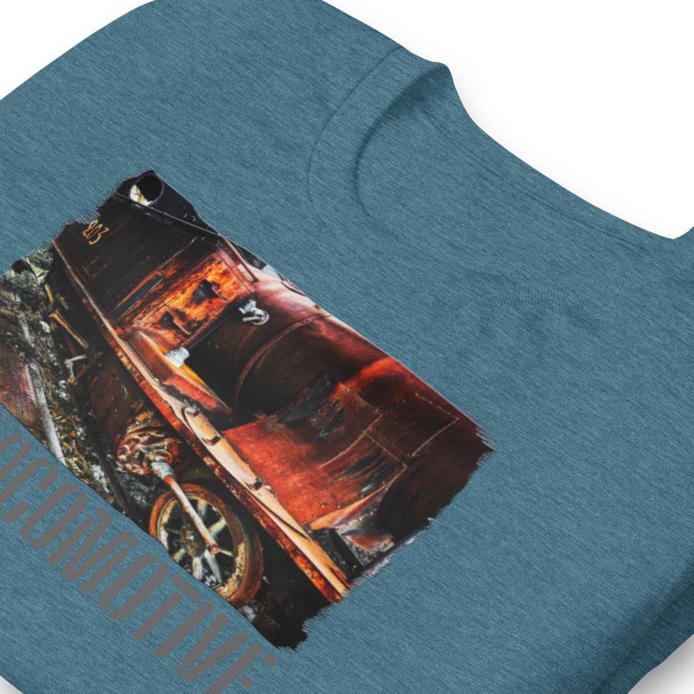 Short-Sleeve Unisex T-Shirt/Old Locomotive/Personalized - Enet Images
