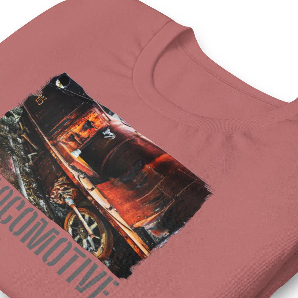 Short-Sleeve Unisex T-Shirt/Old Locomotive/Personalized - Enet Images