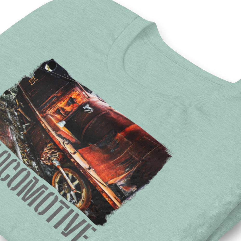 Short-Sleeve Unisex T-Shirt/Old Locomotive/Personalized - Enet Images