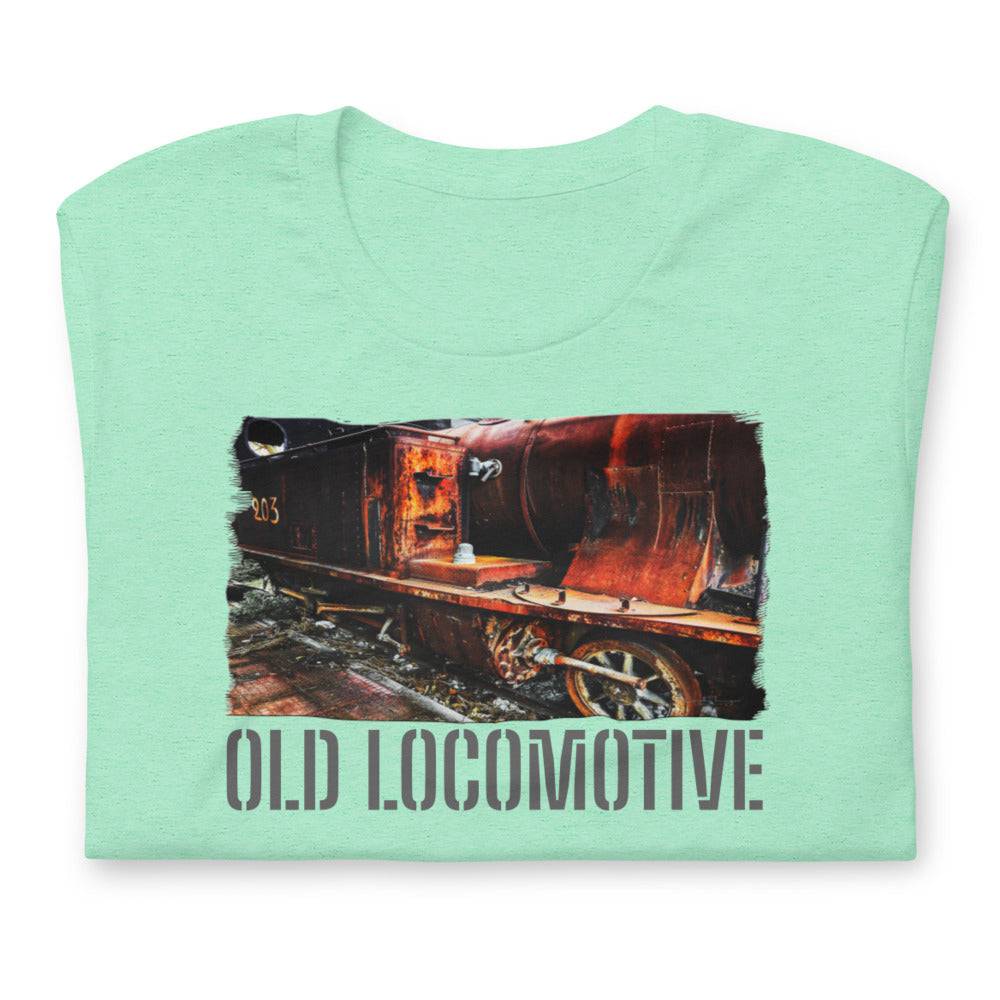 Short-Sleeve Unisex T-Shirt/Old Locomotive/Personalized - Enet Images