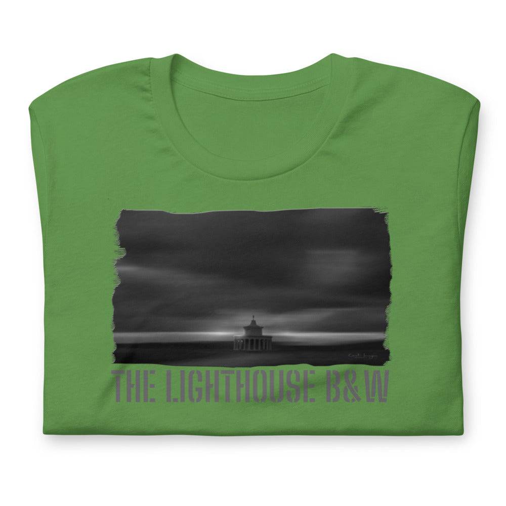 Short-Sleeve Unisex T-Shirt/The Lighthouse B&W/Personalized - Enet Images