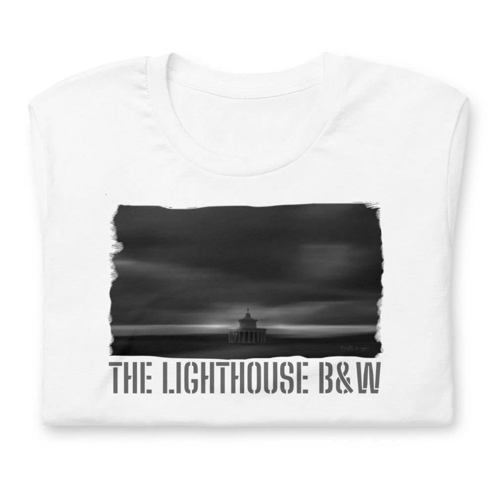 Short-Sleeve Unisex T-Shirt/The Lighthouse B&W/Personalized - Enet Images