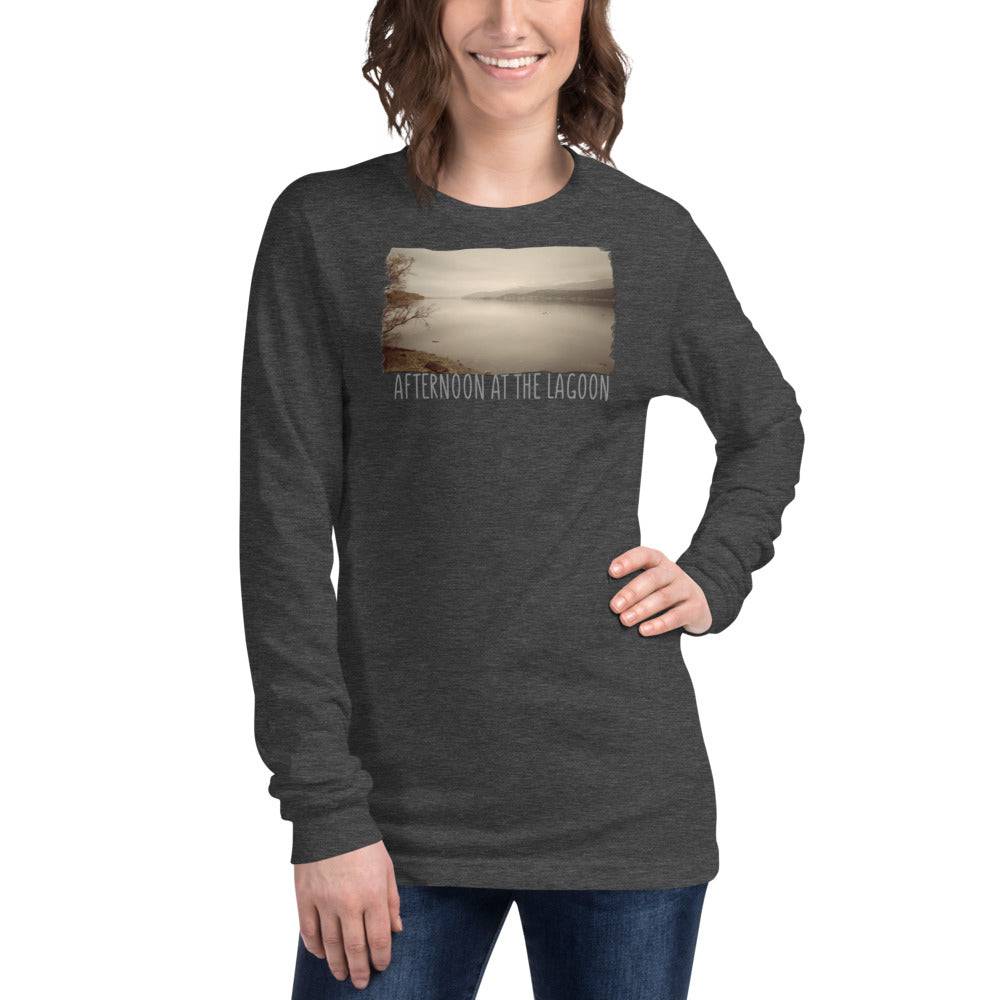 Unisex Long Sleeve Tee/Afternoon At The Lagoon/Personalized - Enet Images