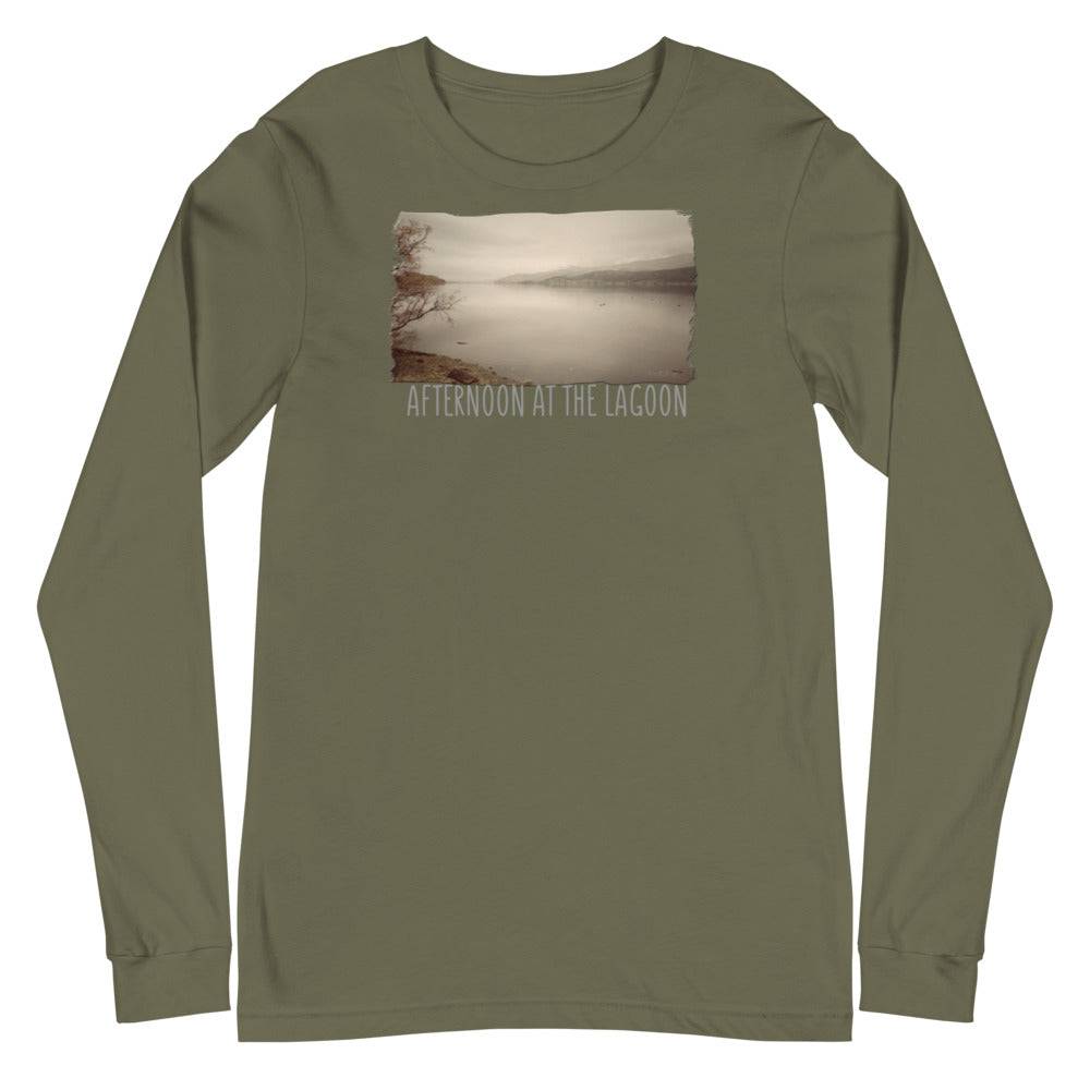 Unisex Long Sleeve Tee/Afternoon At The Lagoon/Personalized - Enet Images