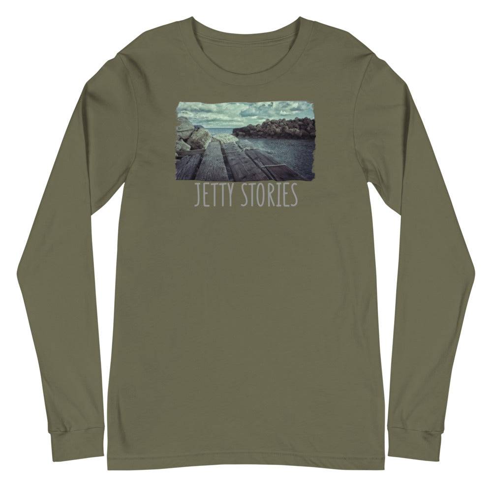 Unisex Long Sleeve Tee/Jetty Stories color/Personalized - Enet Images