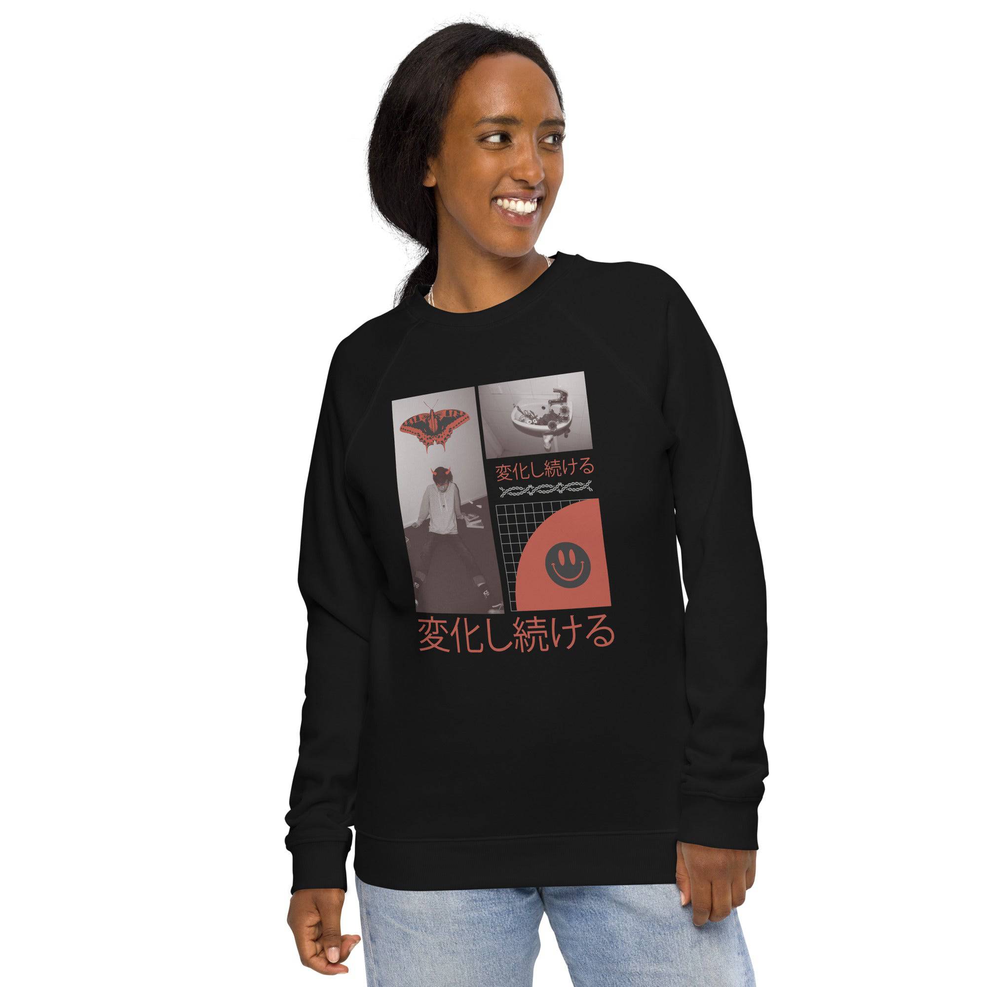 Unisex organic sweatshirt/Anime-1 - Enet Images
