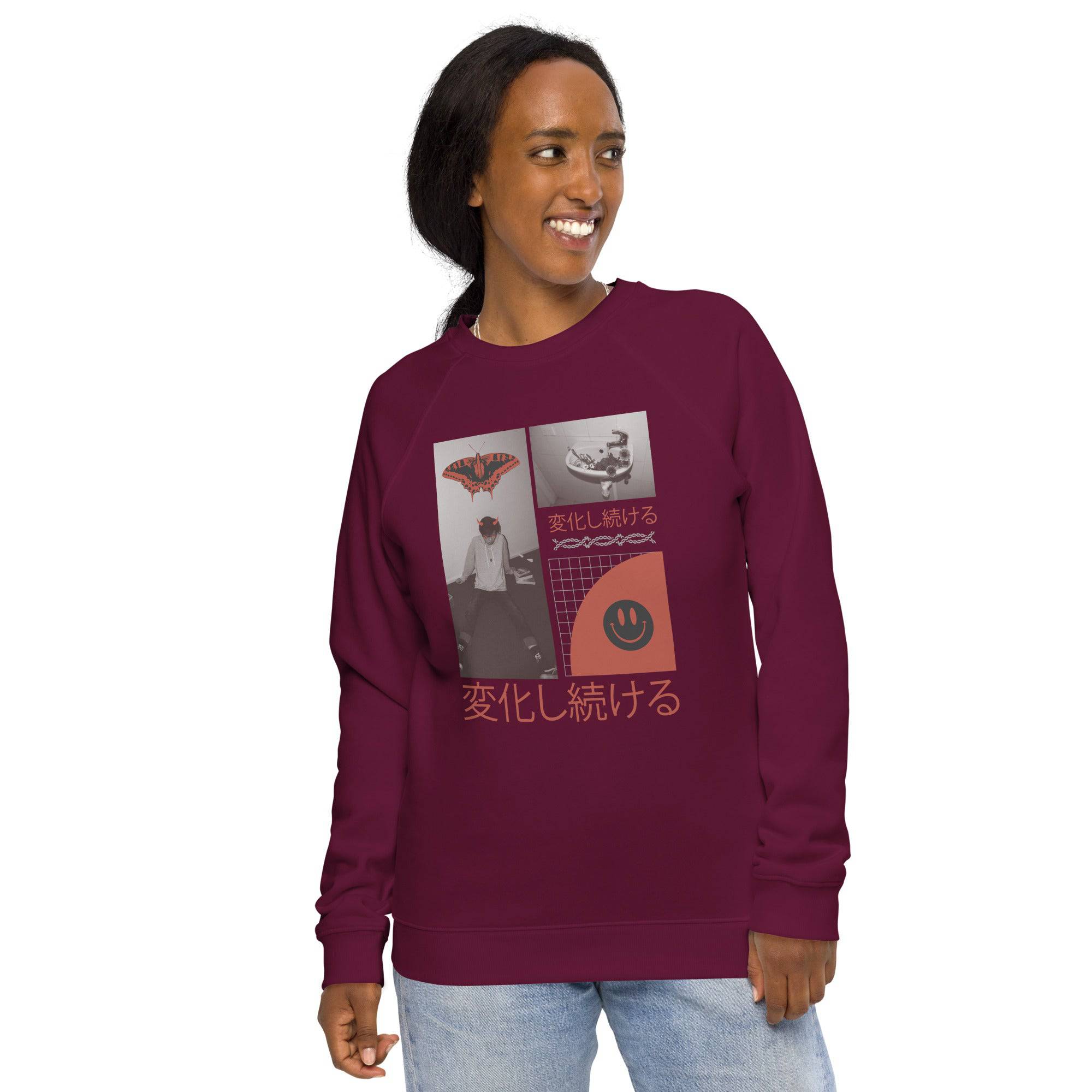 Unisex organic sweatshirt/Anime-1 - Enet Images