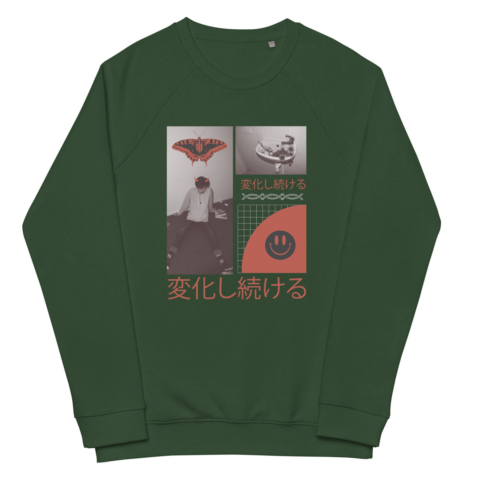 Unisex organic sweatshirt/Anime-1 - Enet Images