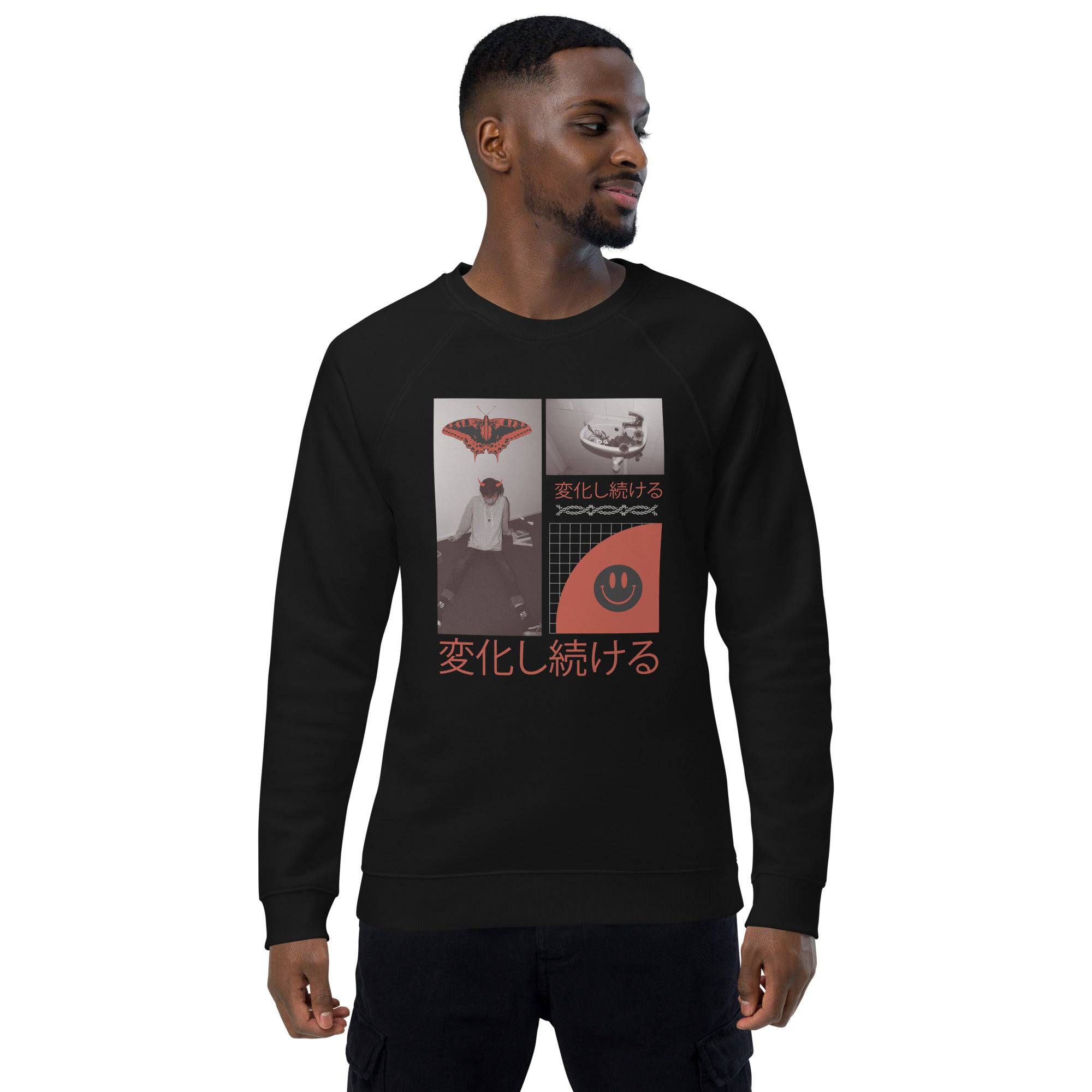 Unisex organic sweatshirt/Anime-1 - Enet Images