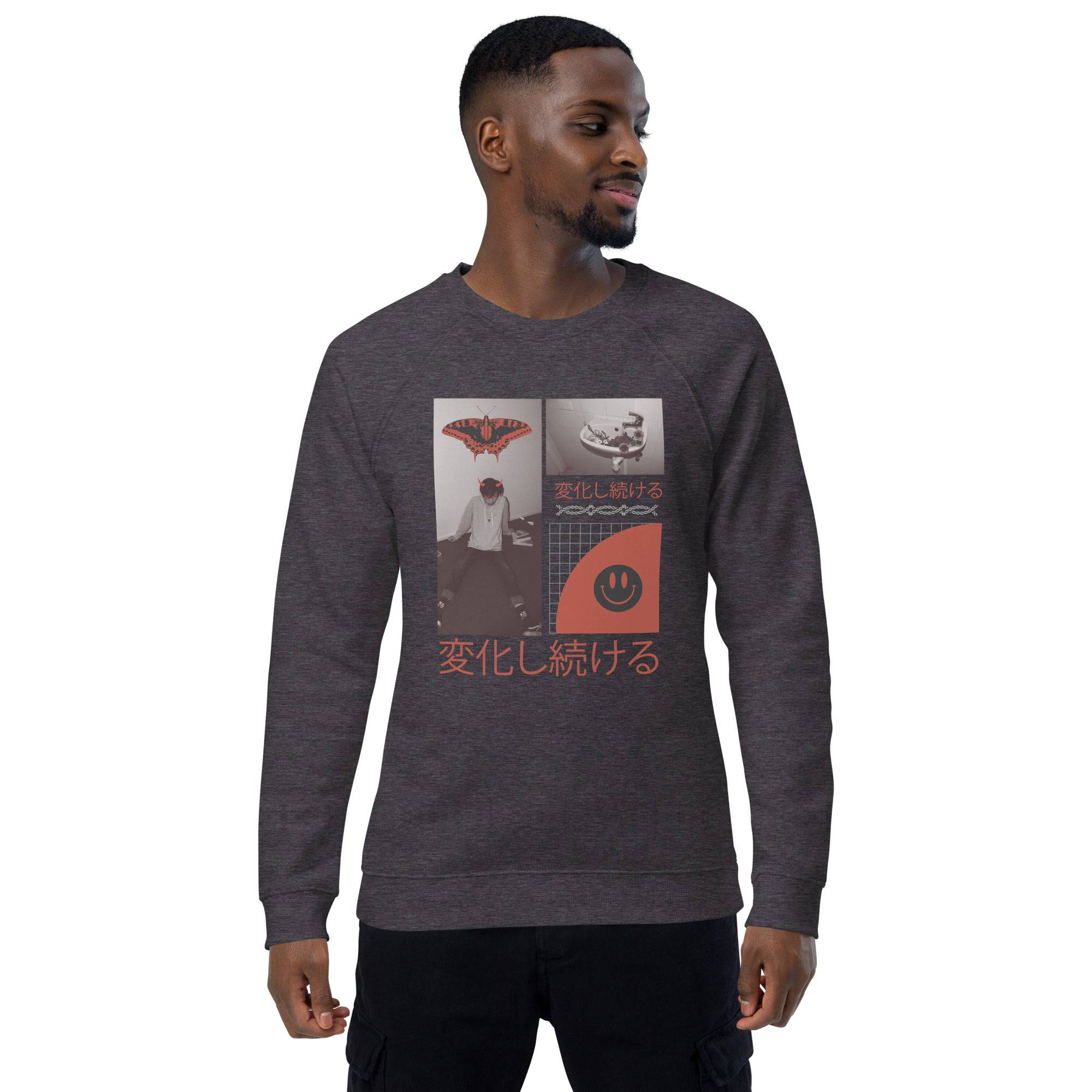 Unisex organic sweatshirt/Anime-1 - Enet Images