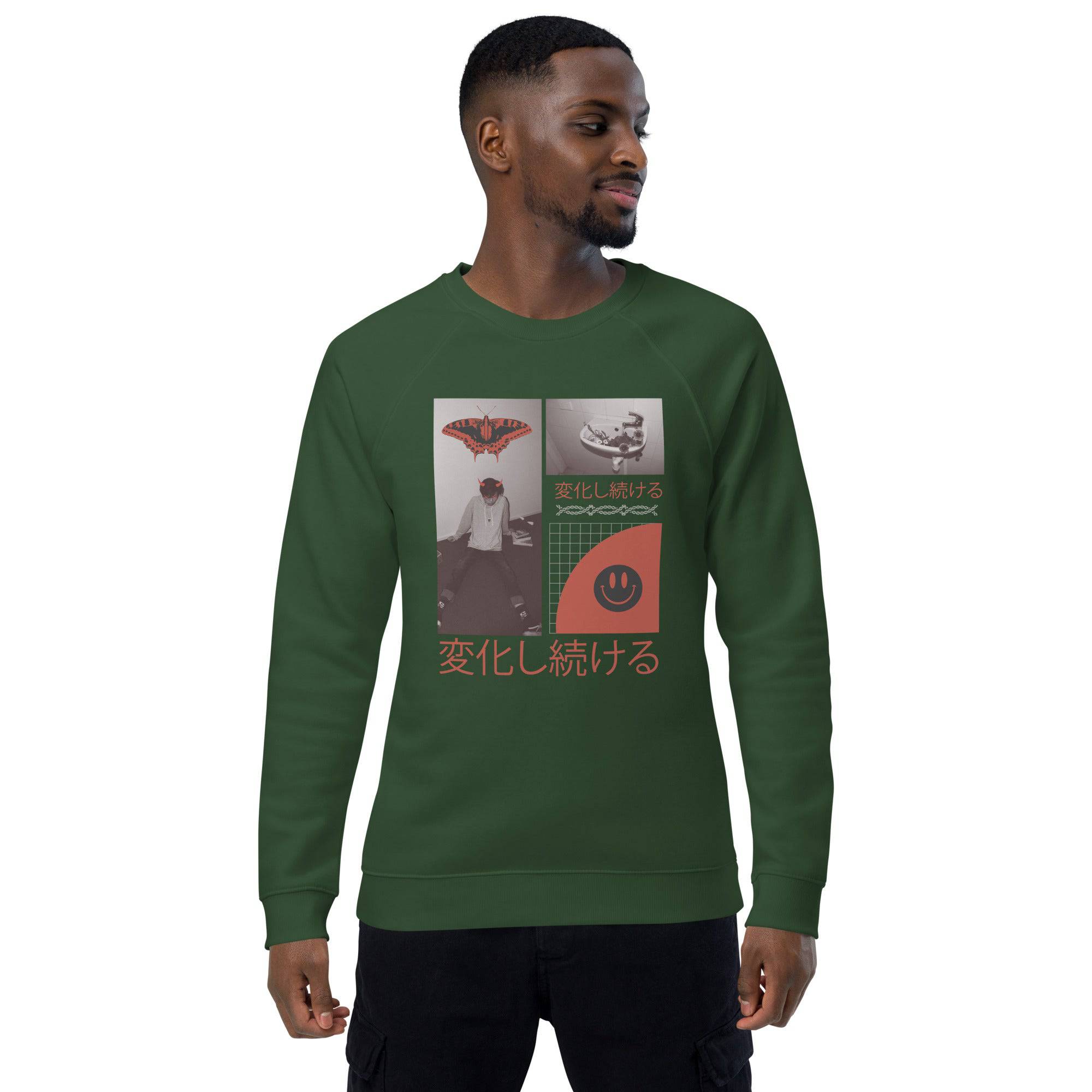 Unisex organic sweatshirt/Anime-1 - Enet Images