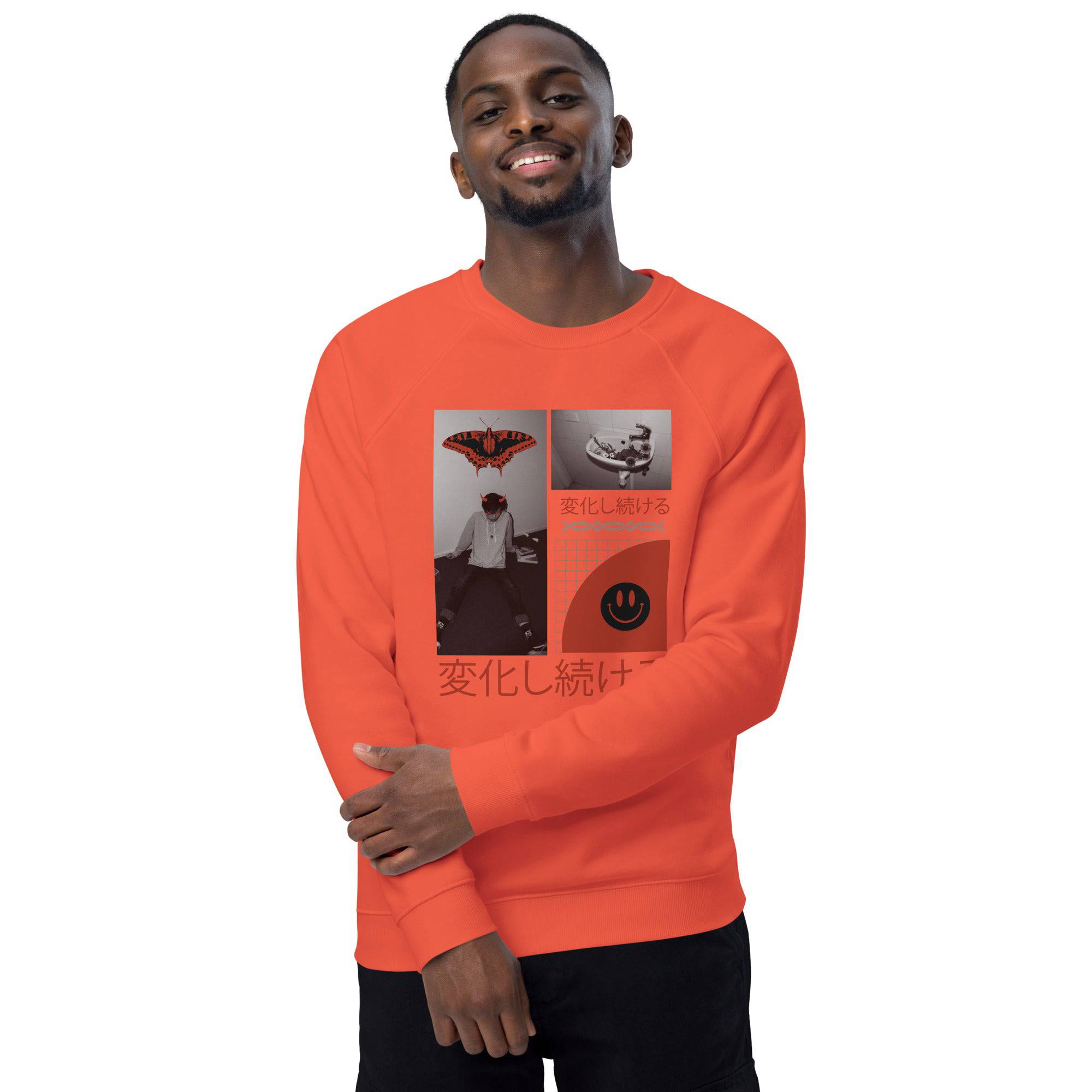 Unisex organic sweatshirt/Anime-1 - Enet Images