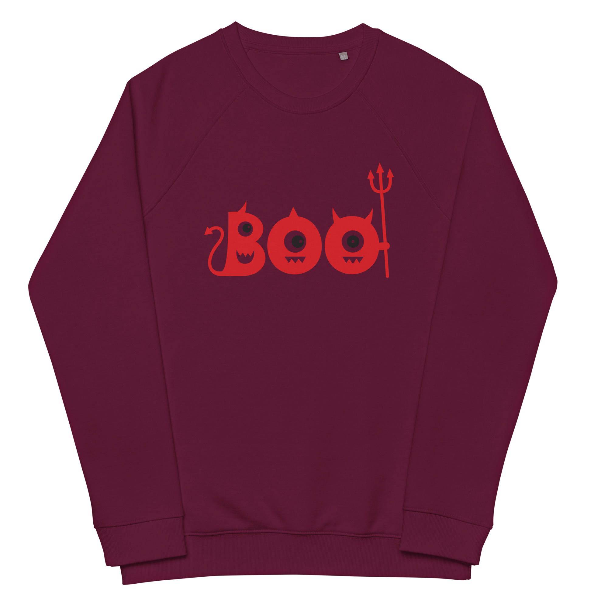 Unisex Organic Sweatshirt/Boo-Halloween - Enet Images