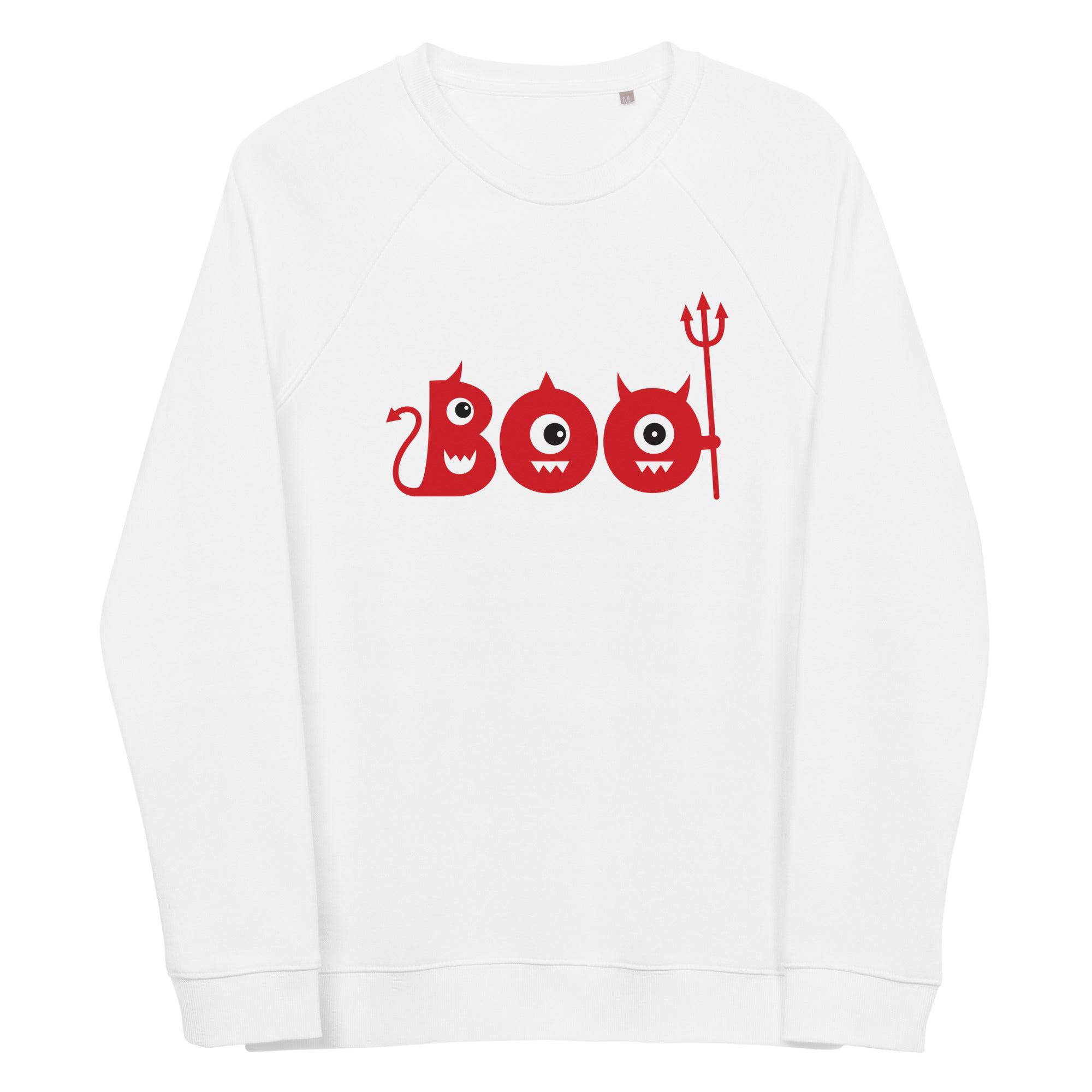 Unisex Organic Sweatshirt/Boo-Halloween - Enet Images