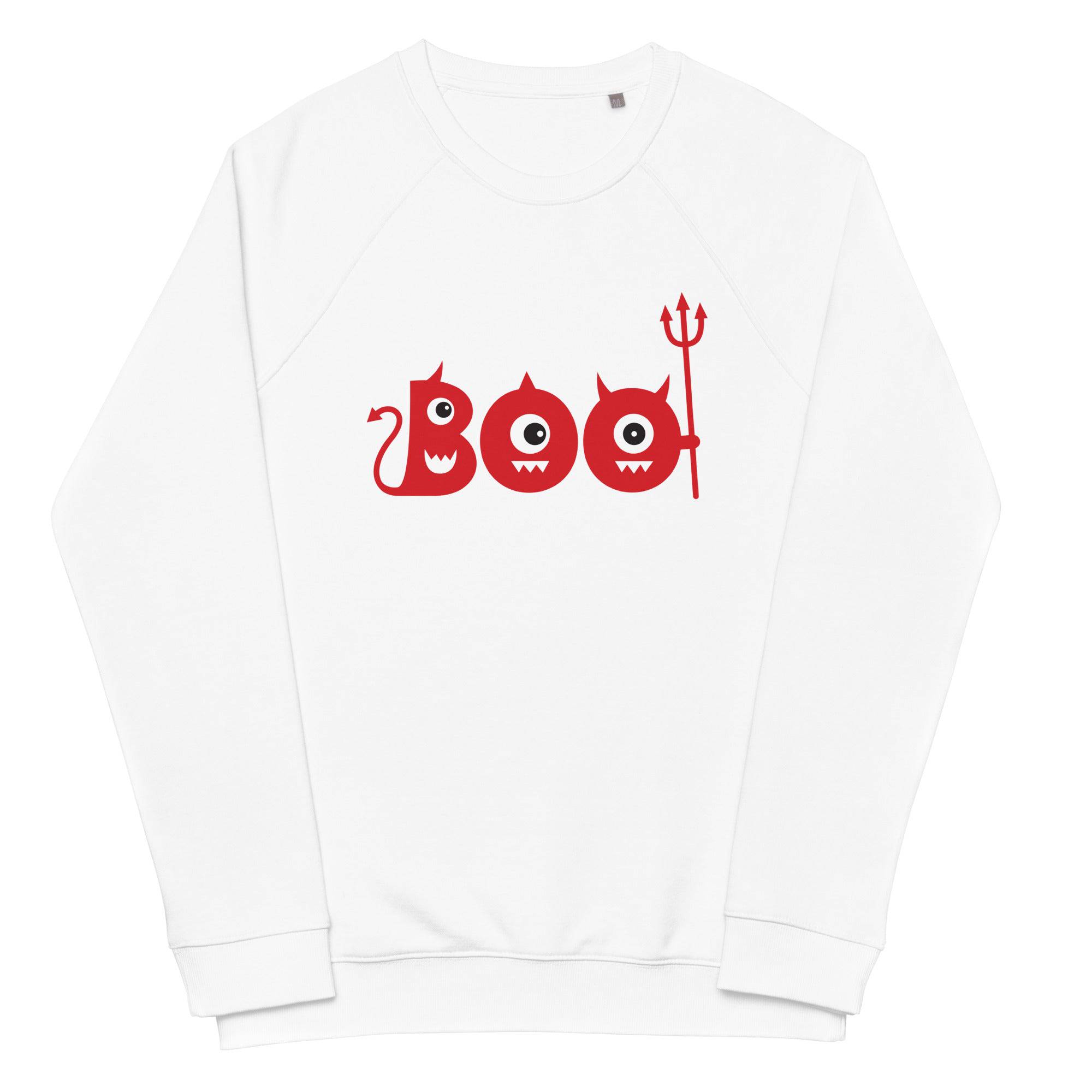 Unisex Organic Sweatshirt/Boo-Halloween - Enet Images