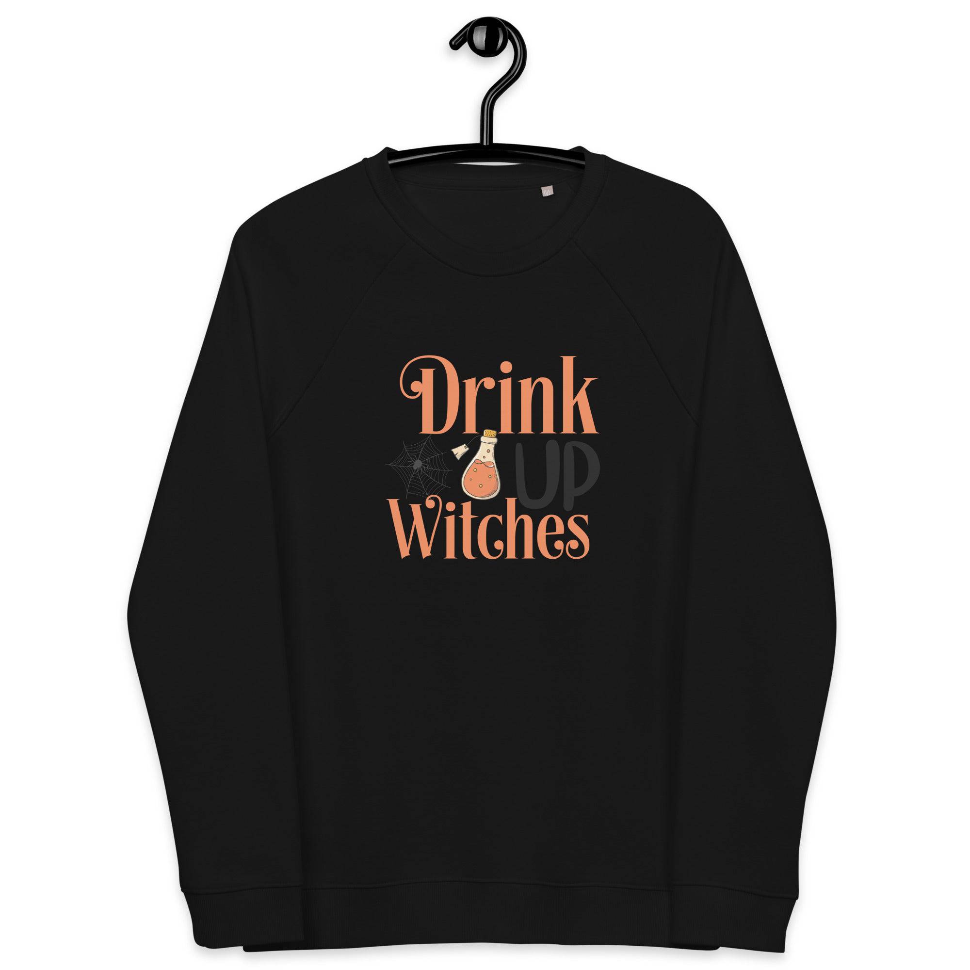 Unisex Organic Sweatshirt/Drink-Up-Withces-Halloween - Enet Images