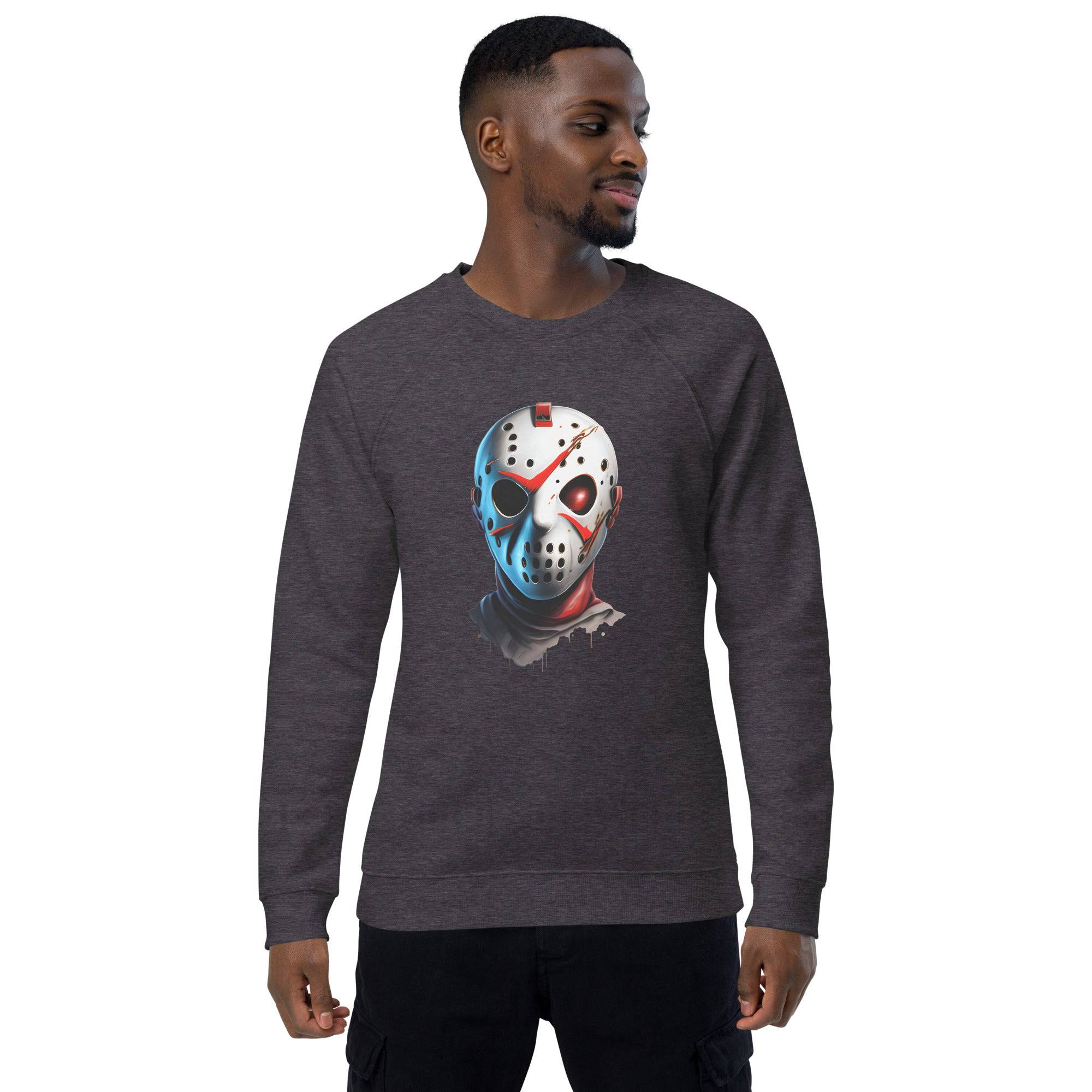 Unisex Organic Sweatshirt/Friday-13th-Mask - Enet Images