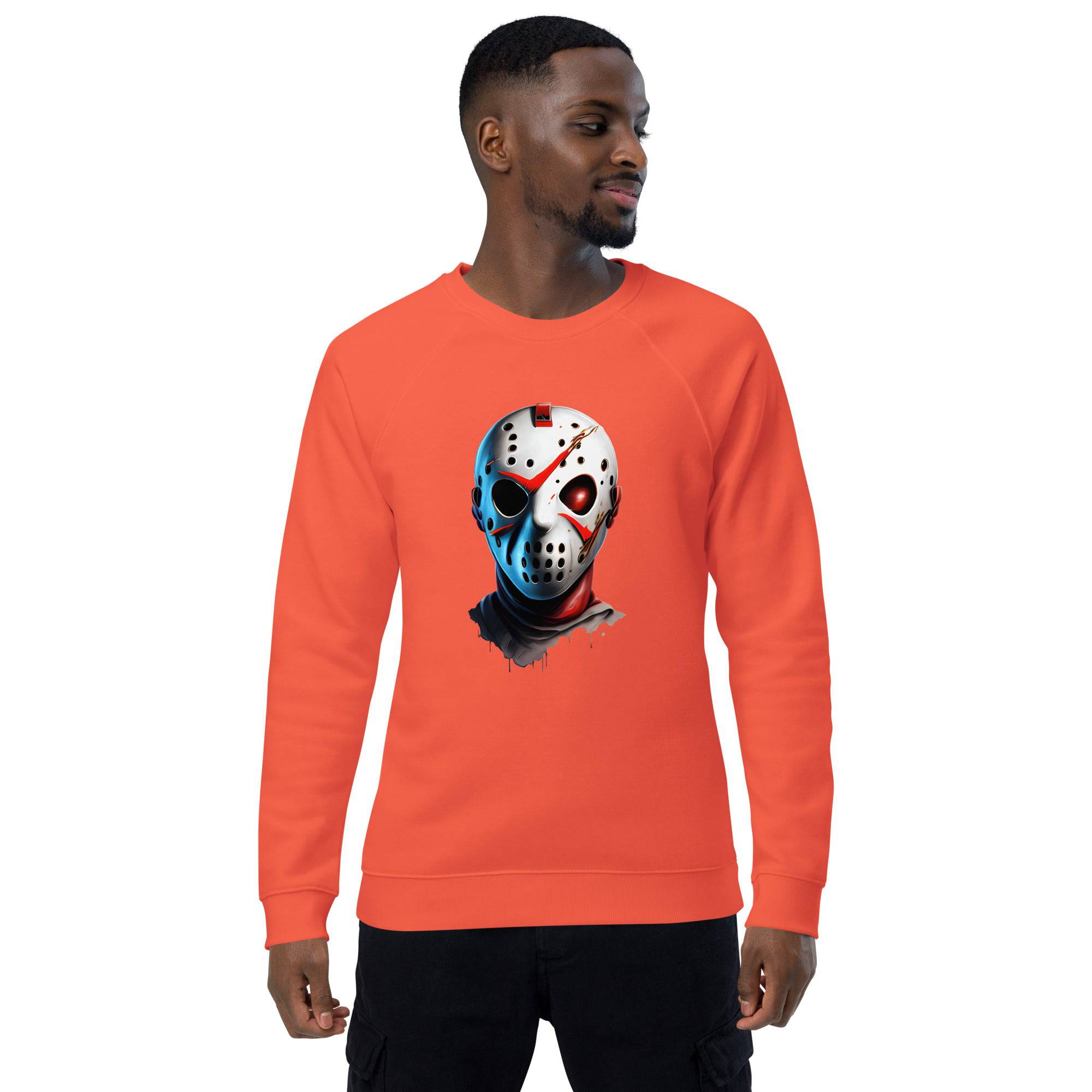 Unisex Organic Sweatshirt/Friday-13th-Mask - Enet Images