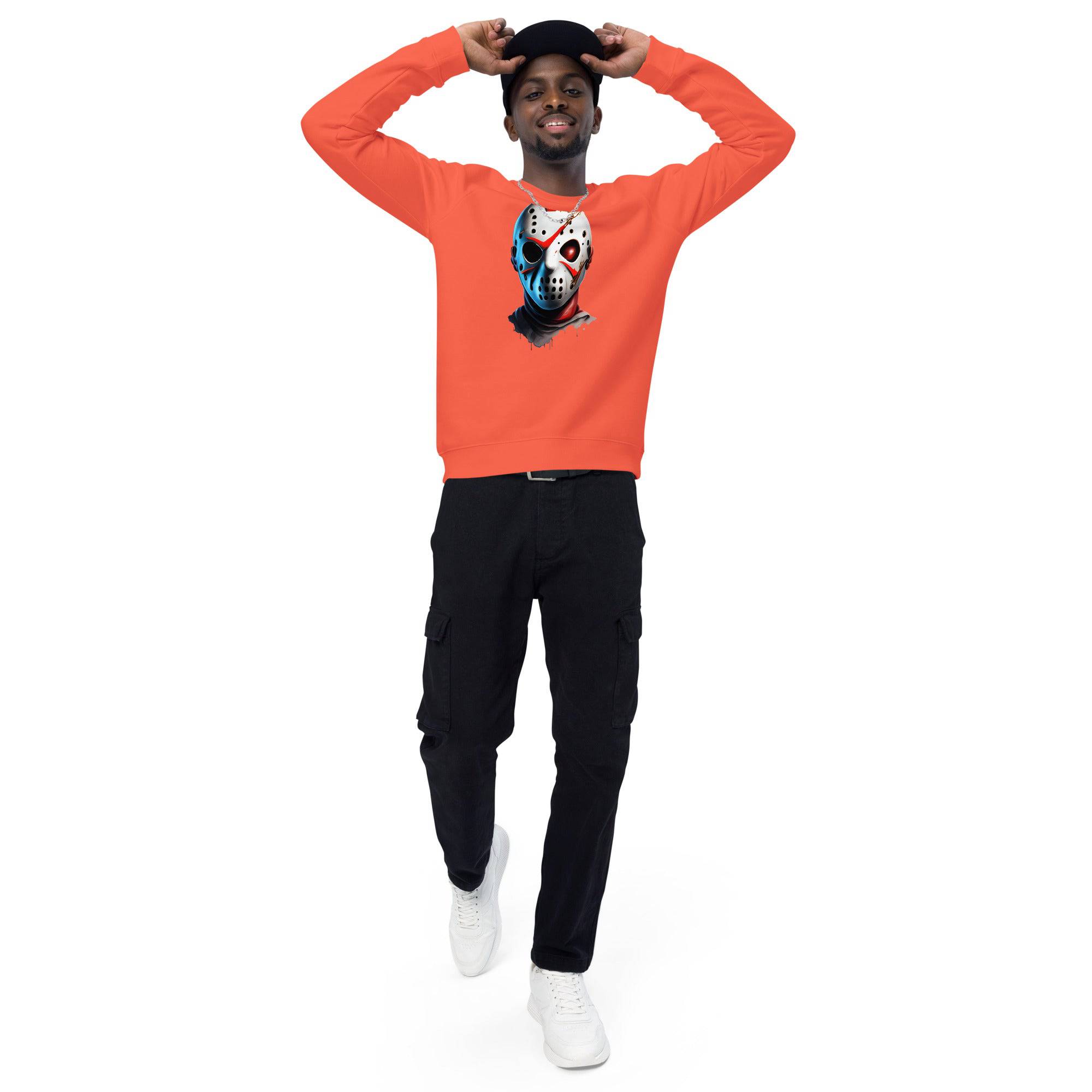 Unisex Organic Sweatshirt/Friday-13th-Mask - Enet Images
