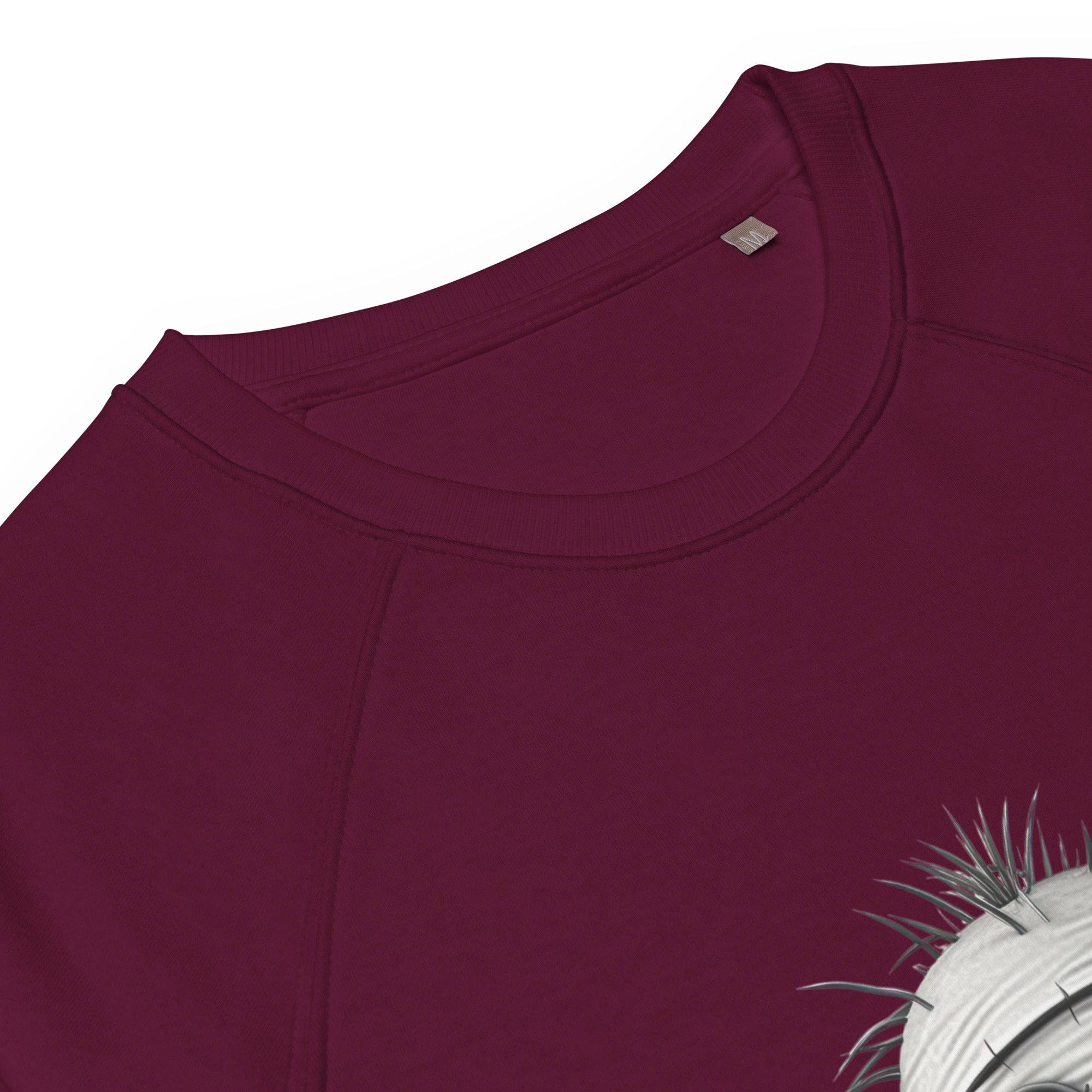 Unisex Organic Sweatshirt/Funny-Creepy-Doll - Enet Images