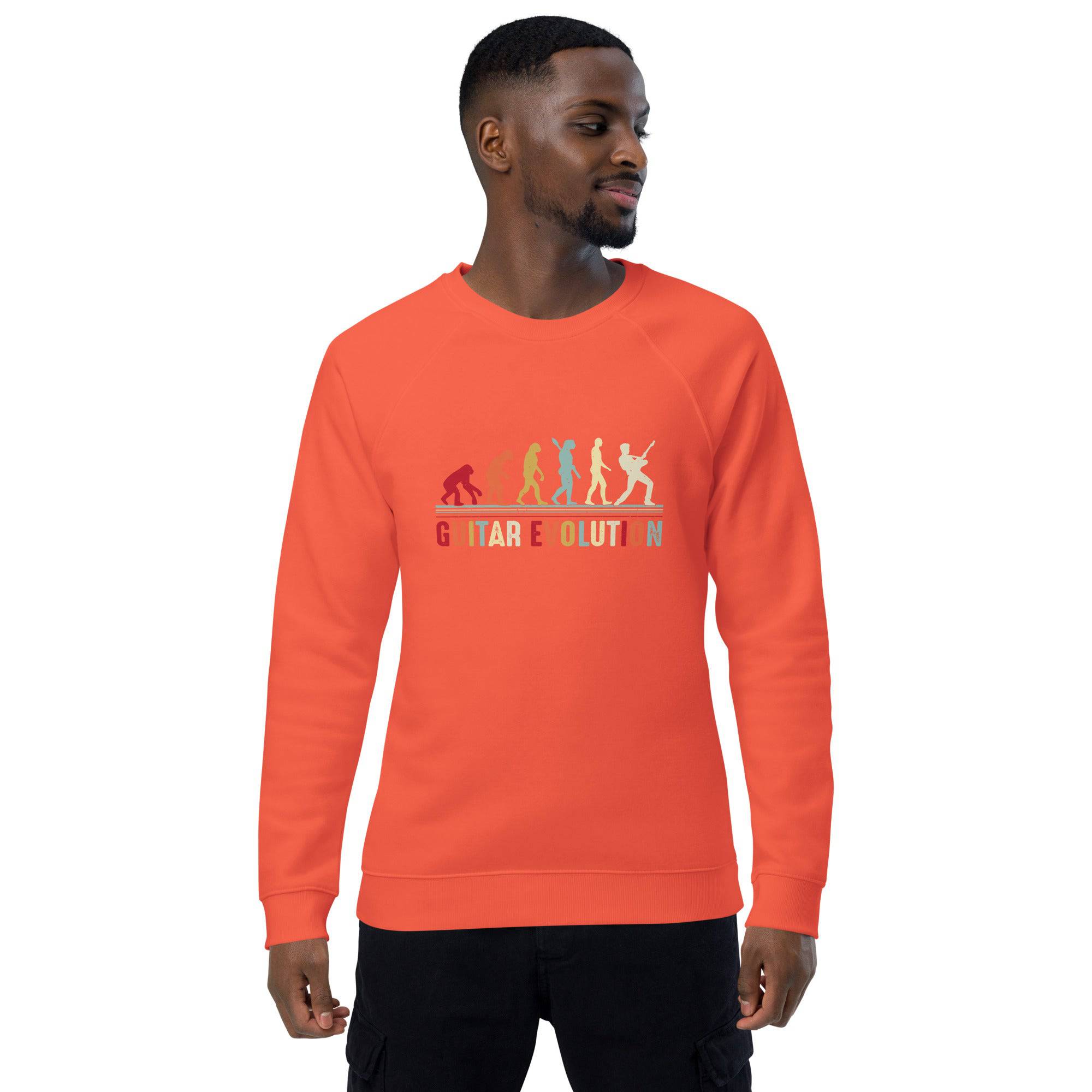 Unisex organic sweatshirt/Guitar-Evolution - Enet Images