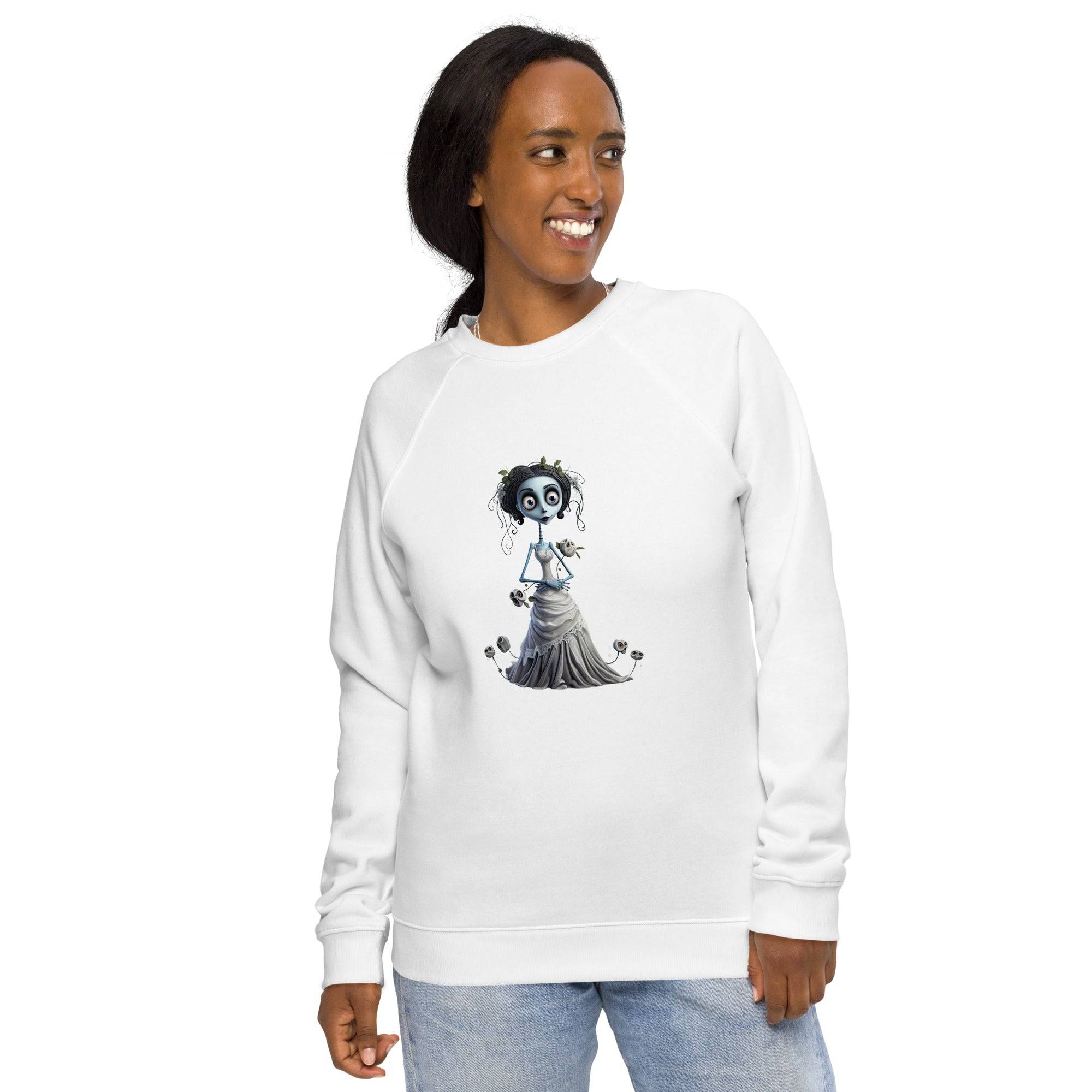 Unisex Organic Sweatshirt/Happy-Creepy-Wedding - Enet Images