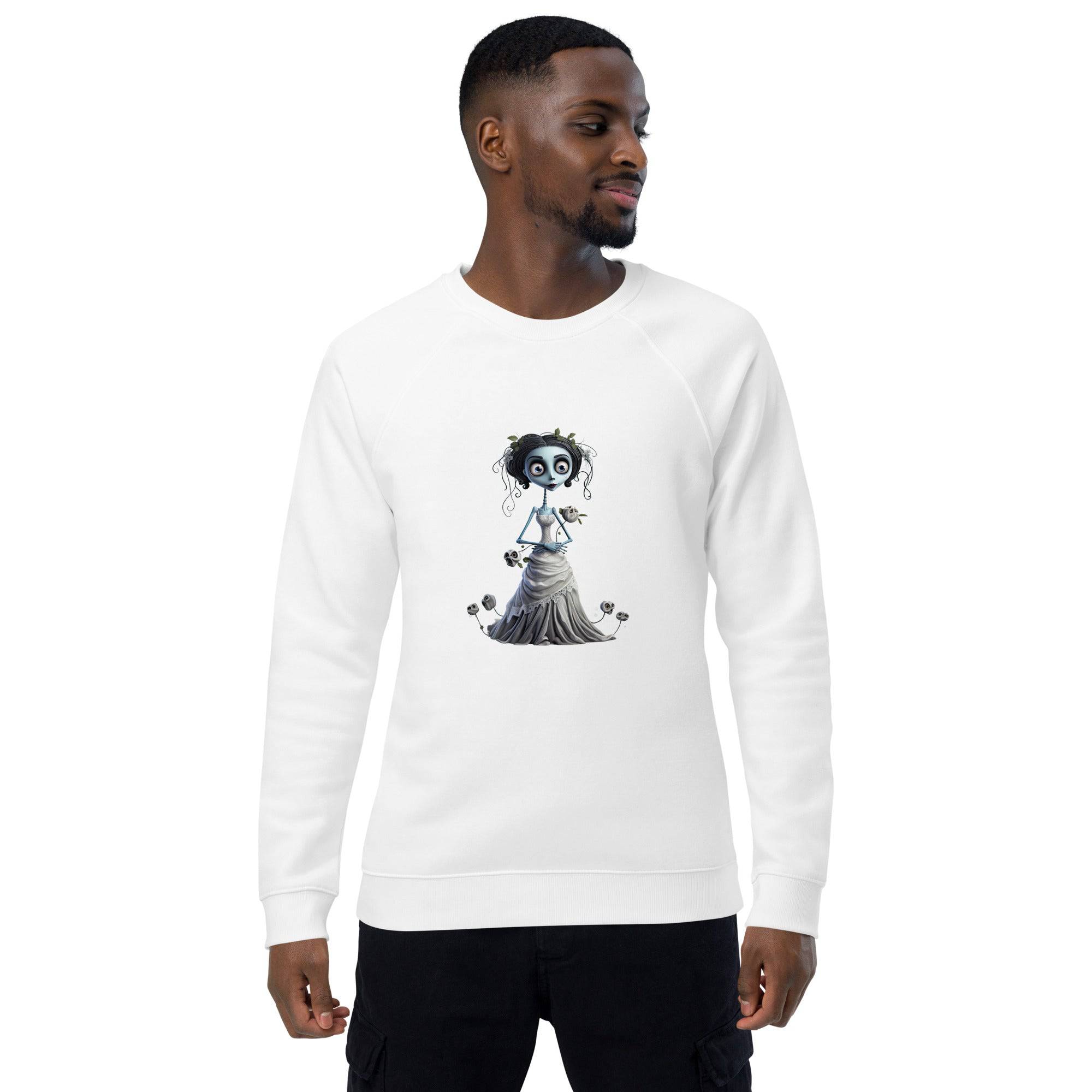 Unisex Organic Sweatshirt/Happy-Creepy-Wedding - Enet Images