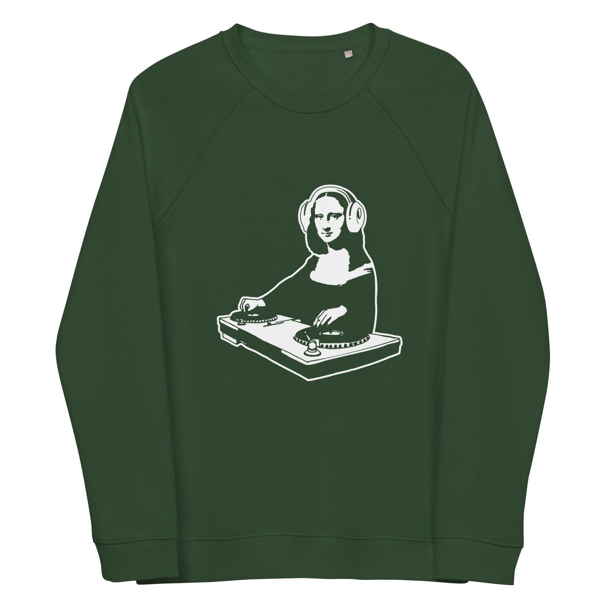 Unisex organic sweatshirt/Mona-Lisa-DJ - Enet Images