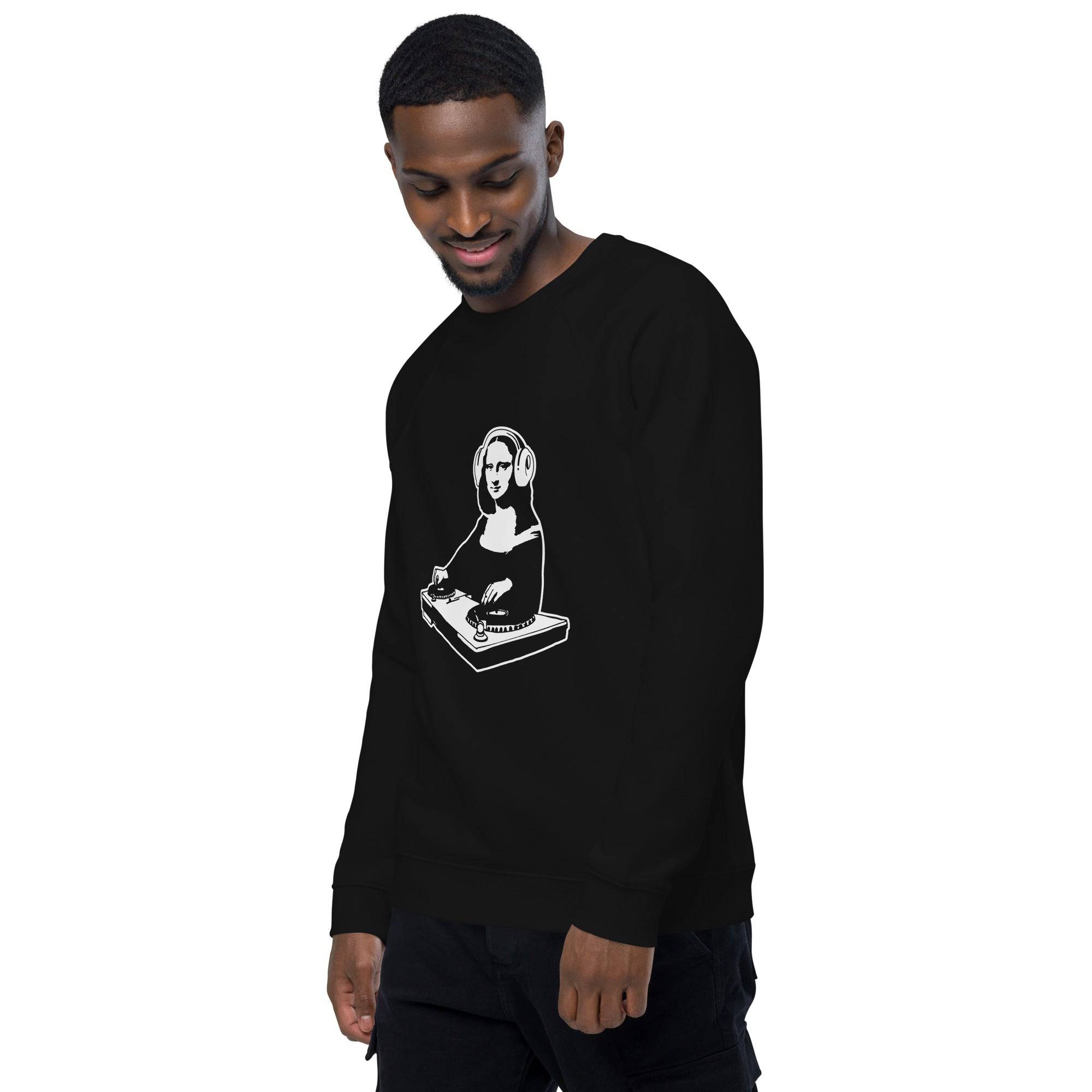 Unisex organic sweatshirt/Mona-Lisa-DJ - Enet Images