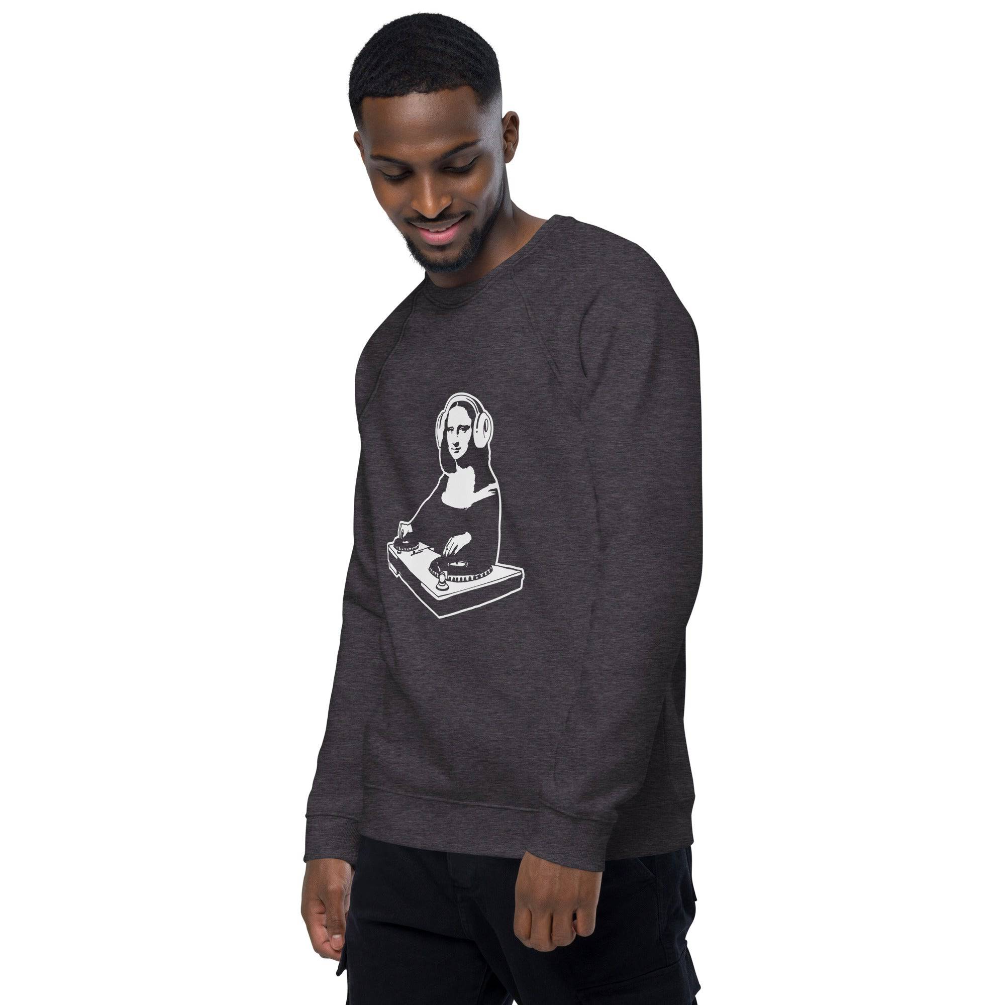 Unisex organic sweatshirt/Mona-Lisa-DJ - Enet Images