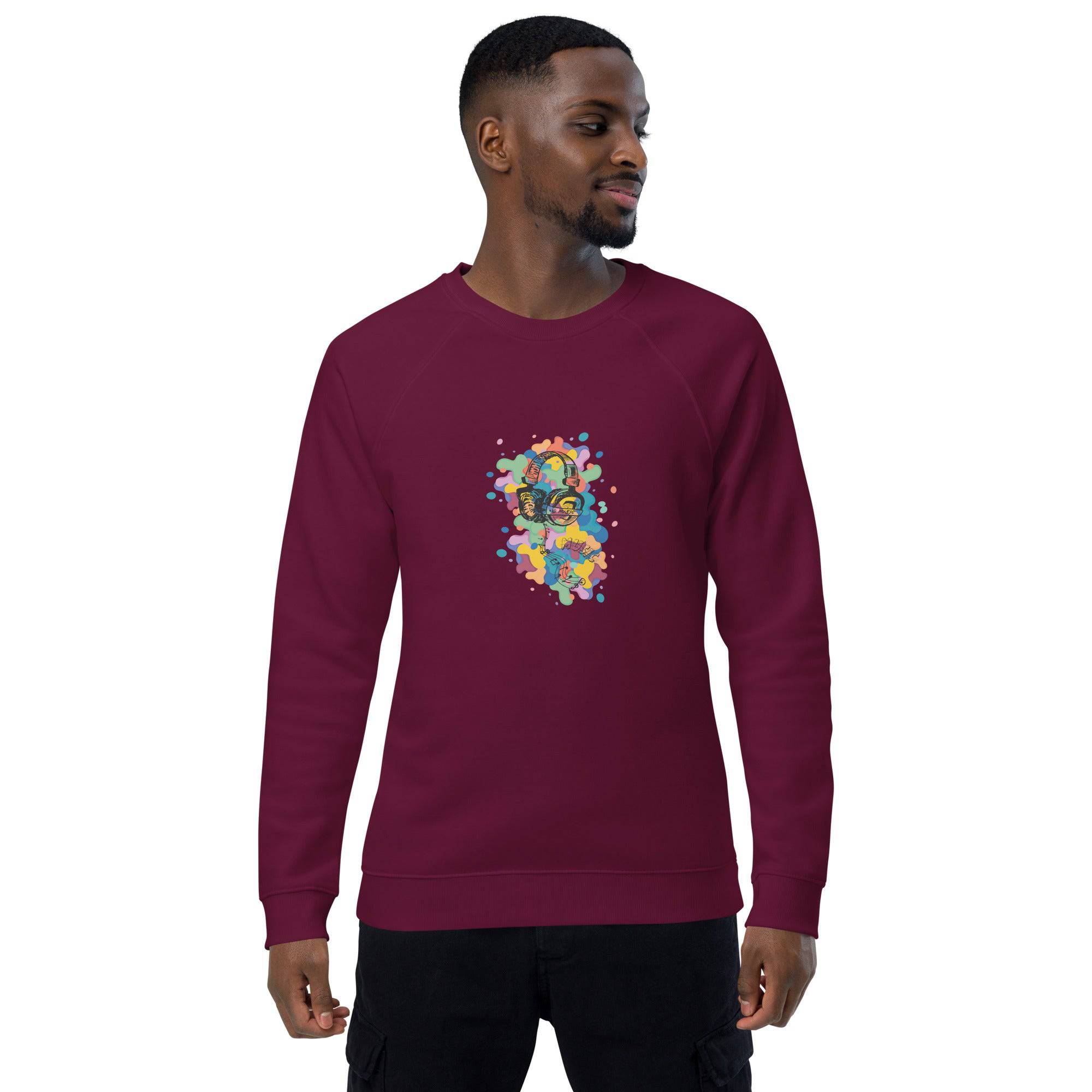 Unisex organic sweatshirt/Music-Colors - Enet Images