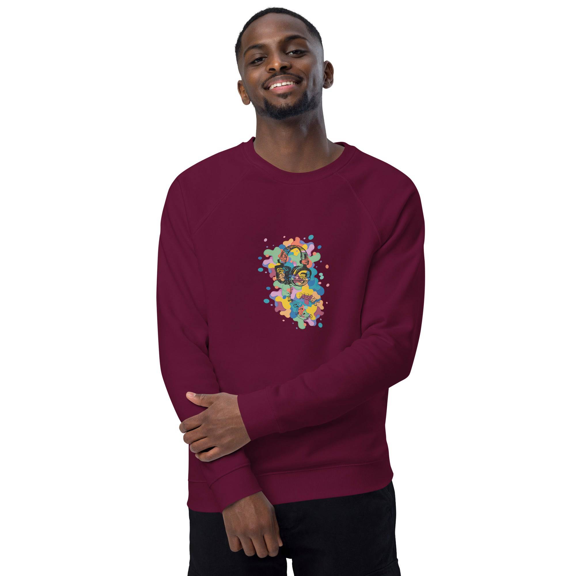 Unisex organic sweatshirt/Music-Colors - Enet Images