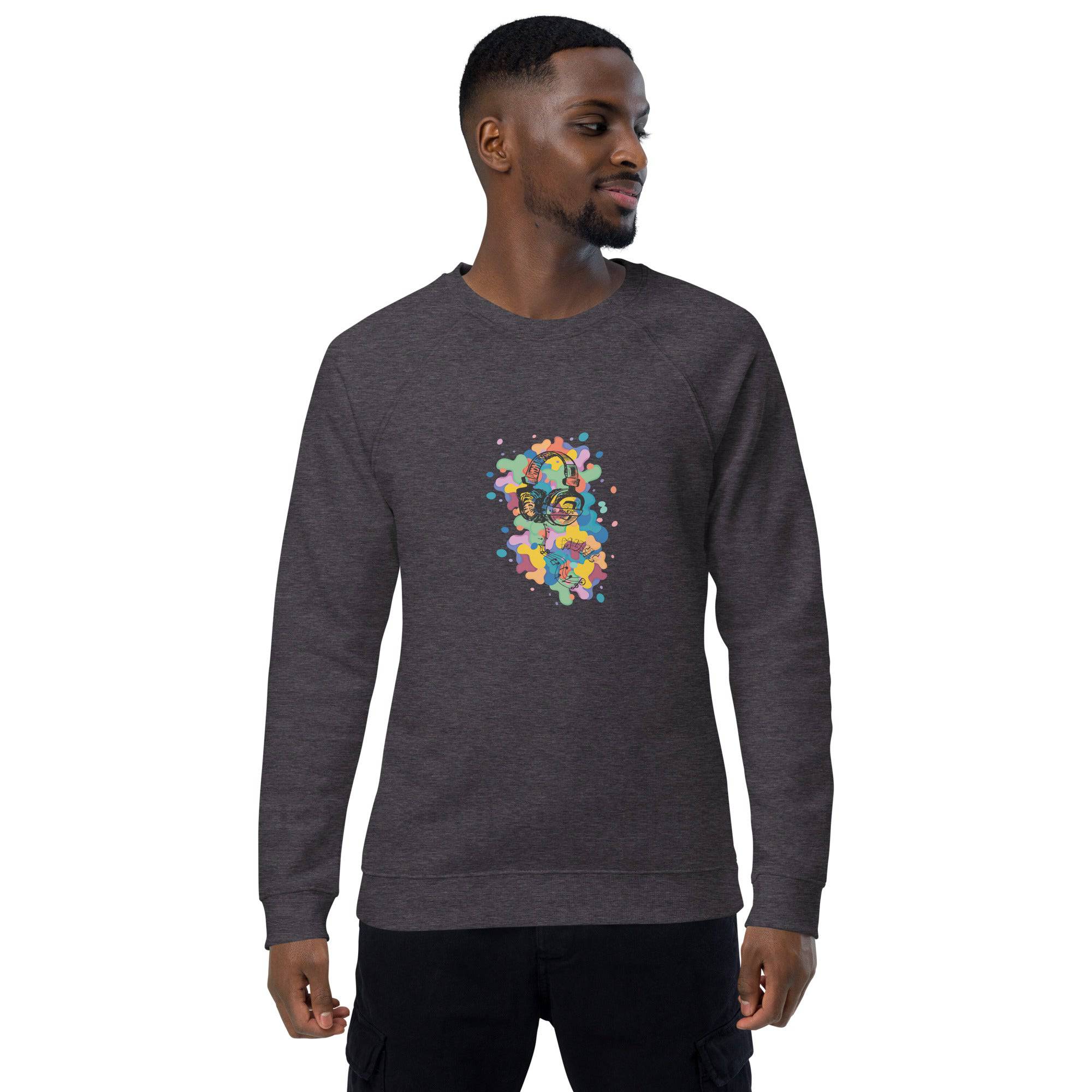 Unisex organic sweatshirt/Music-Colors - Enet Images