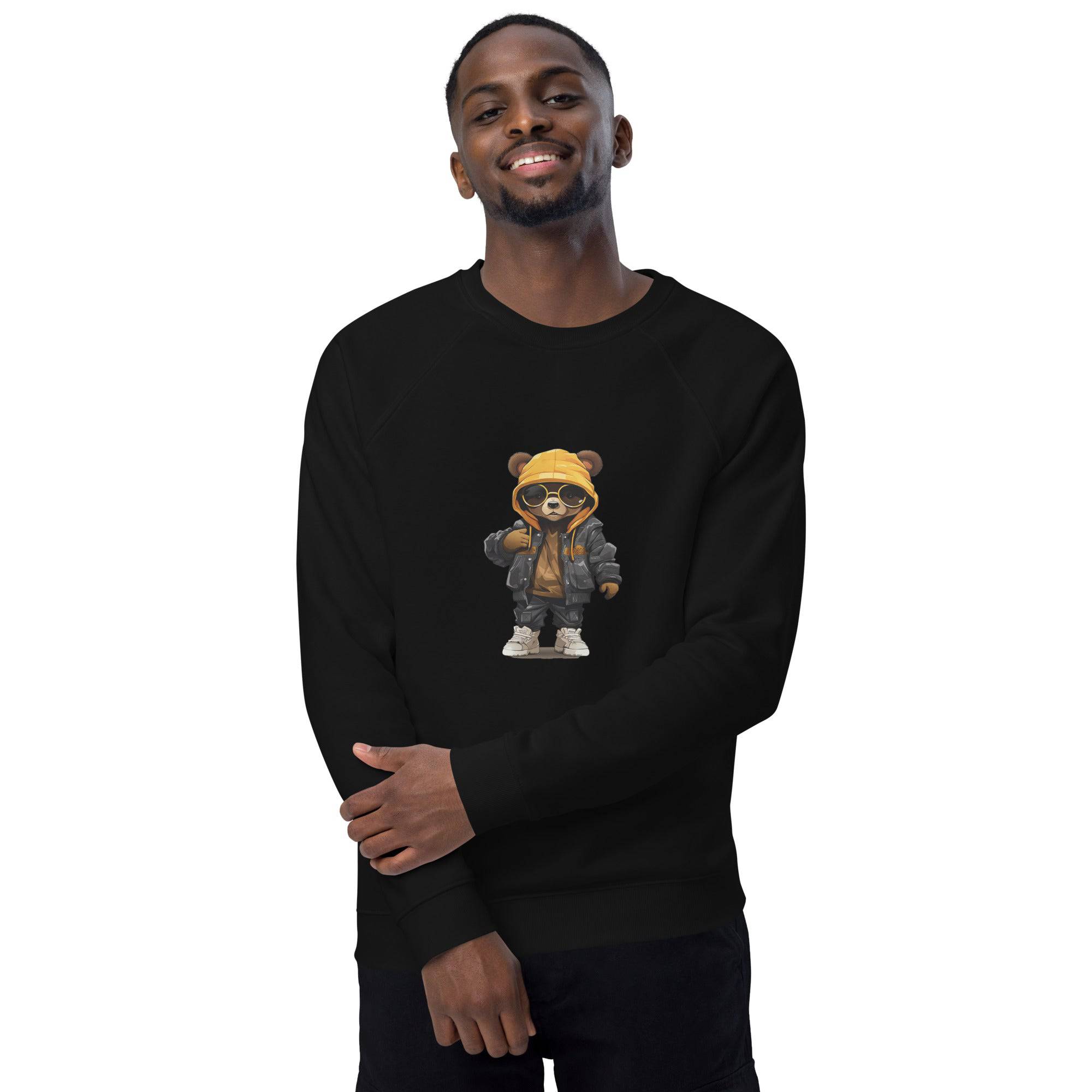 Unisex organic sweatshirt/Teddy-Bear-Hip-Hop - Enet Images