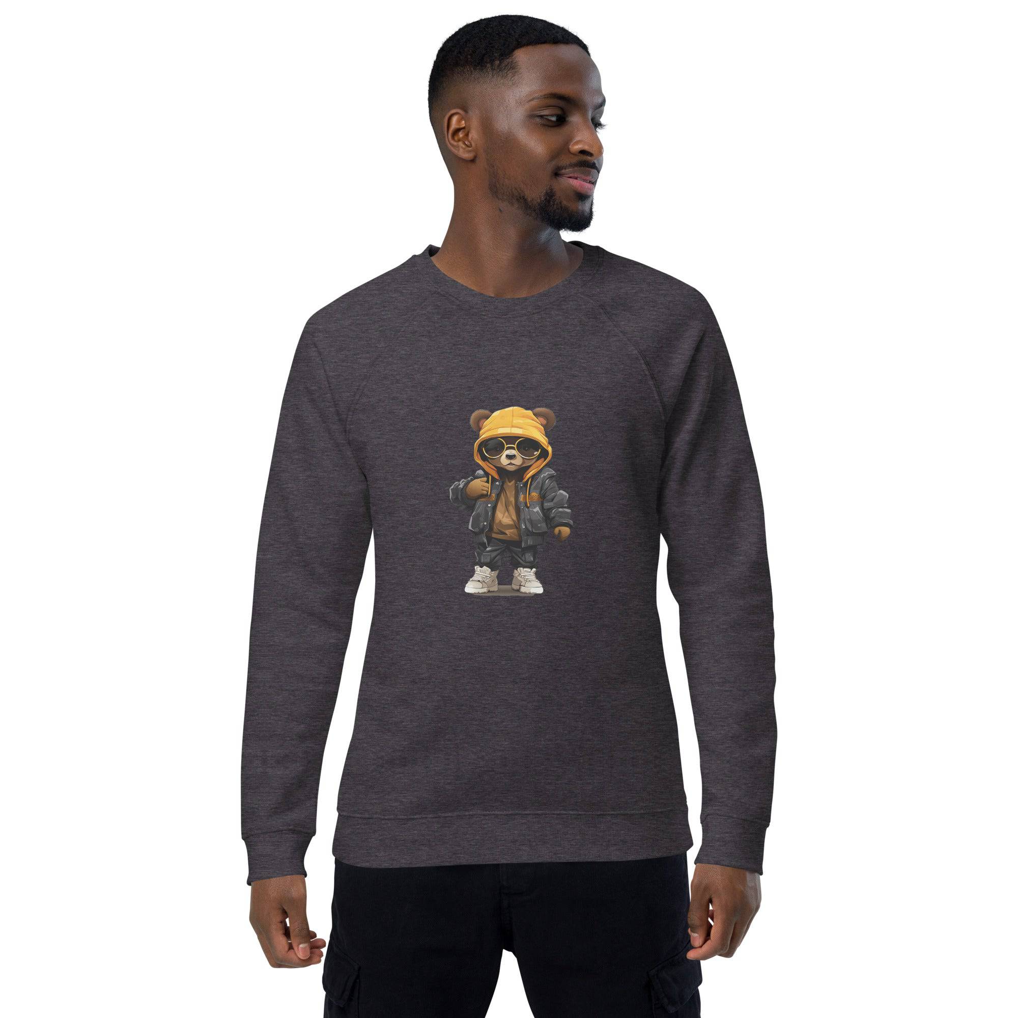 Unisex organic sweatshirt/Teddy-Bear-Hip-Hop - Enet Images